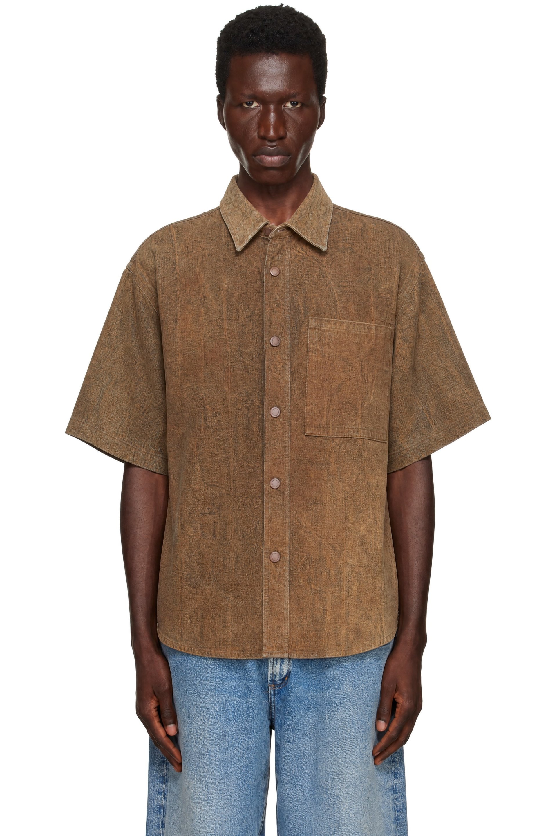 AGOLDE - Tan Watson Denim Shirt