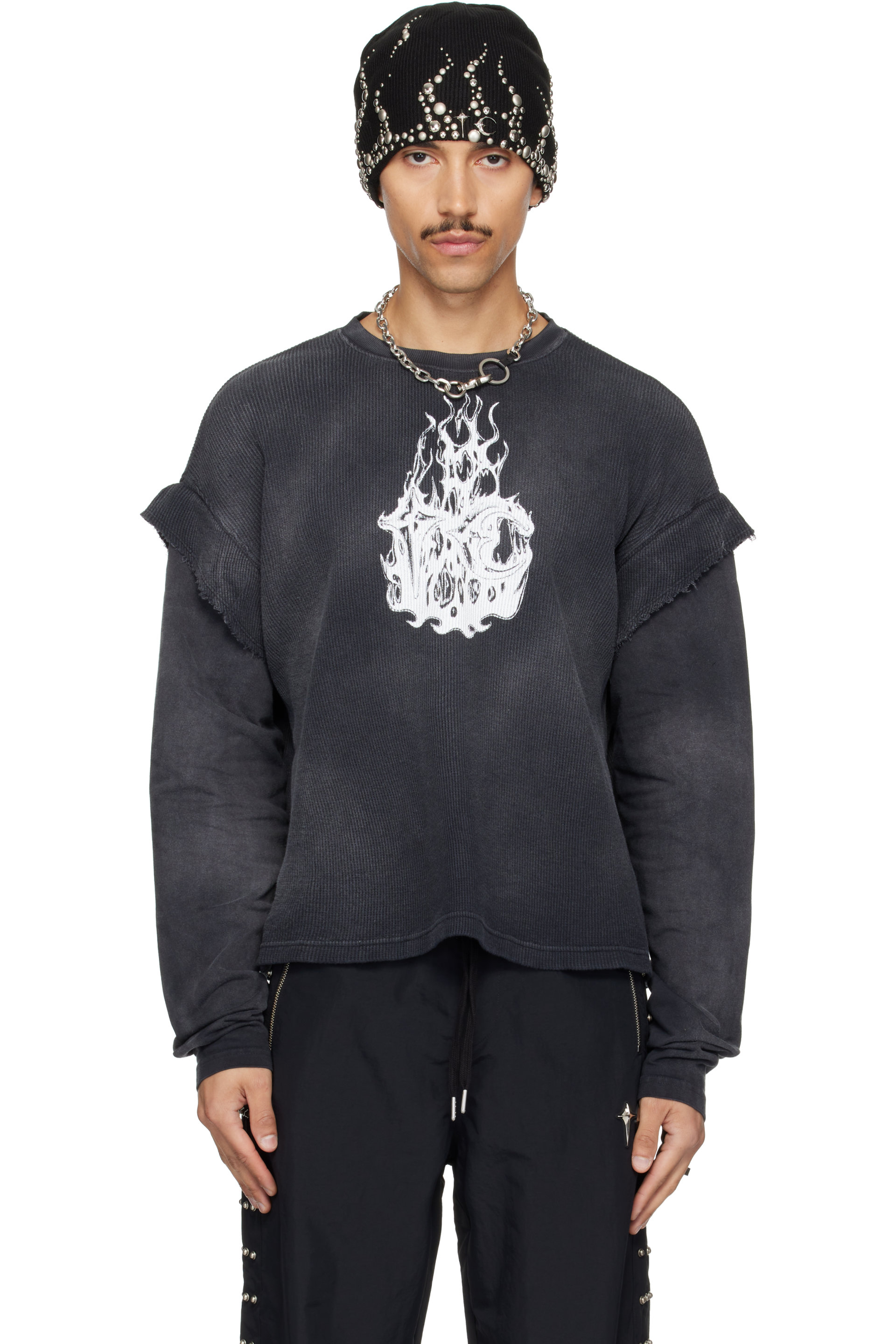 Thug Club - Black TC Hellfire Layered T-shirt