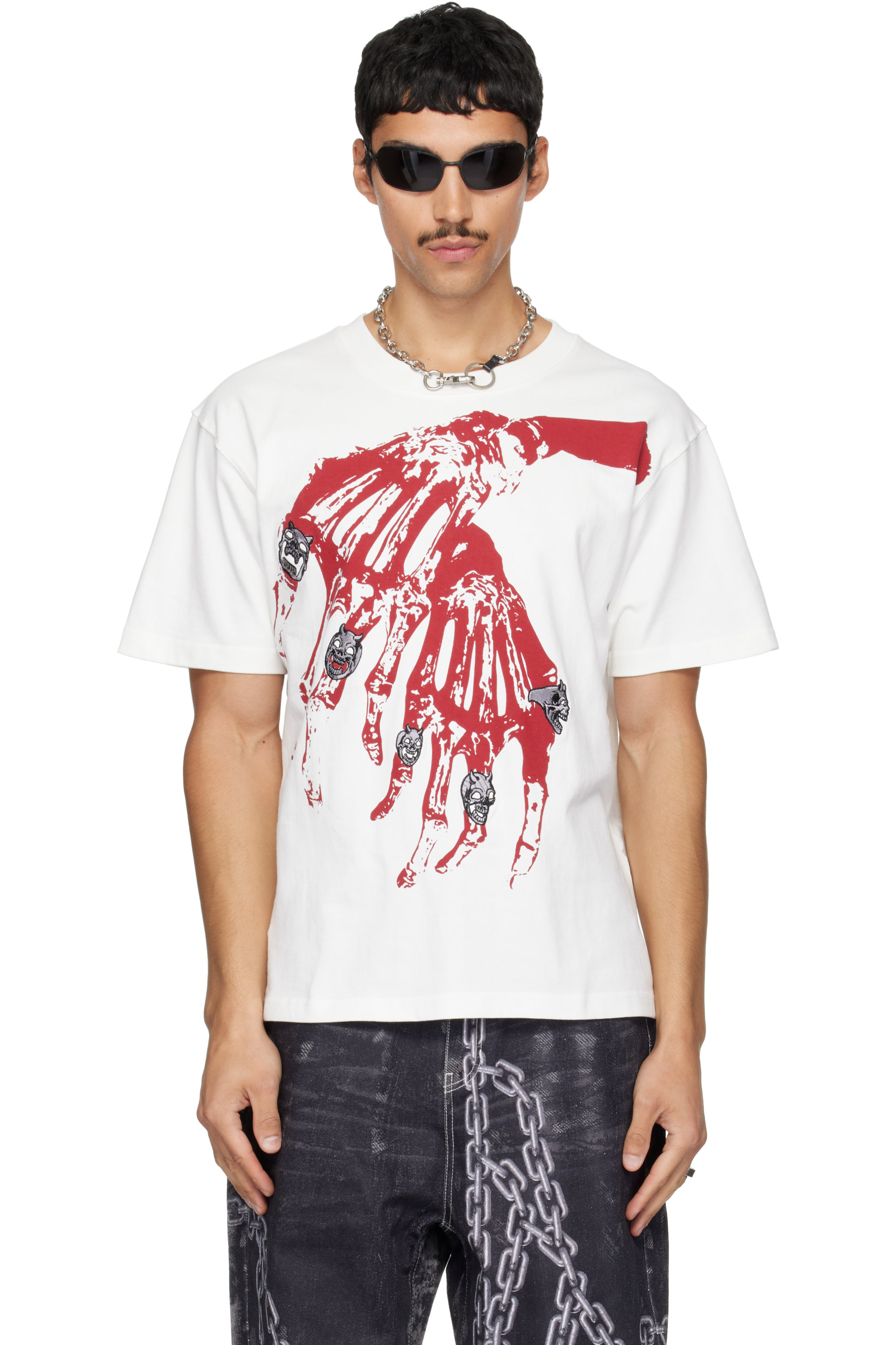 Thug Club - White TC Bone Cross T-shirt