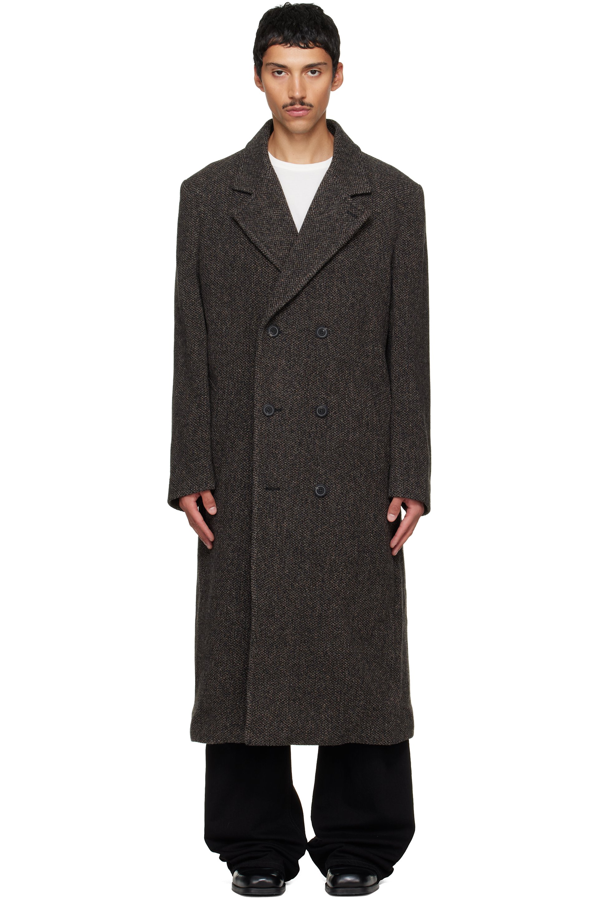 Solid Homme - Brown Tweed Coat