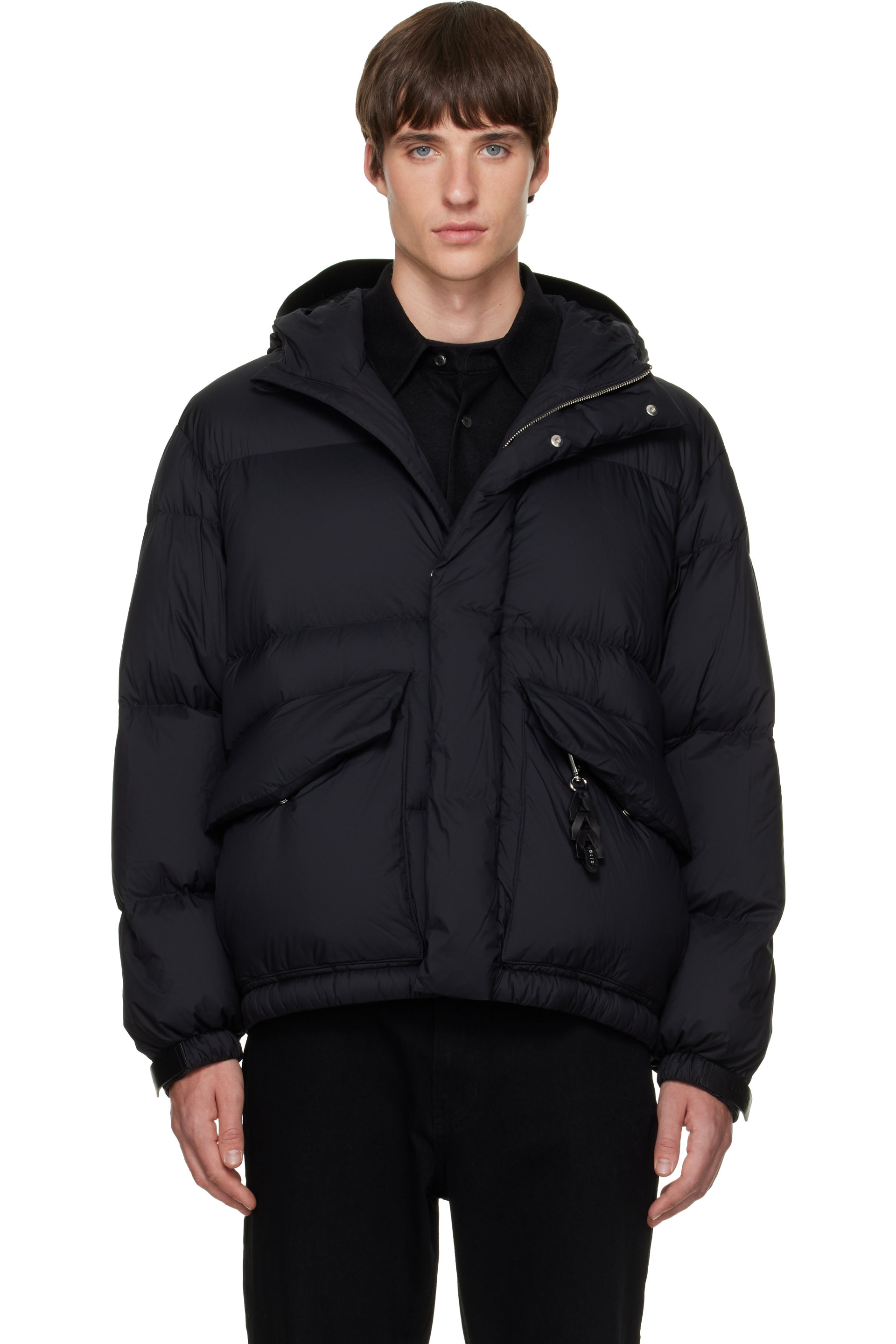 Solid Homme - Blouson matelassé noir rembourré en duvet