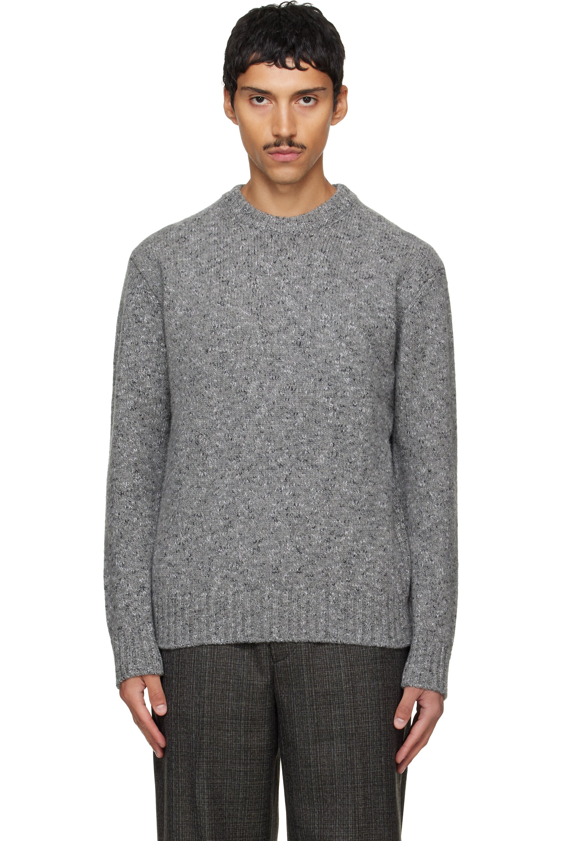 Solid Homme - Gray Marled Sweater