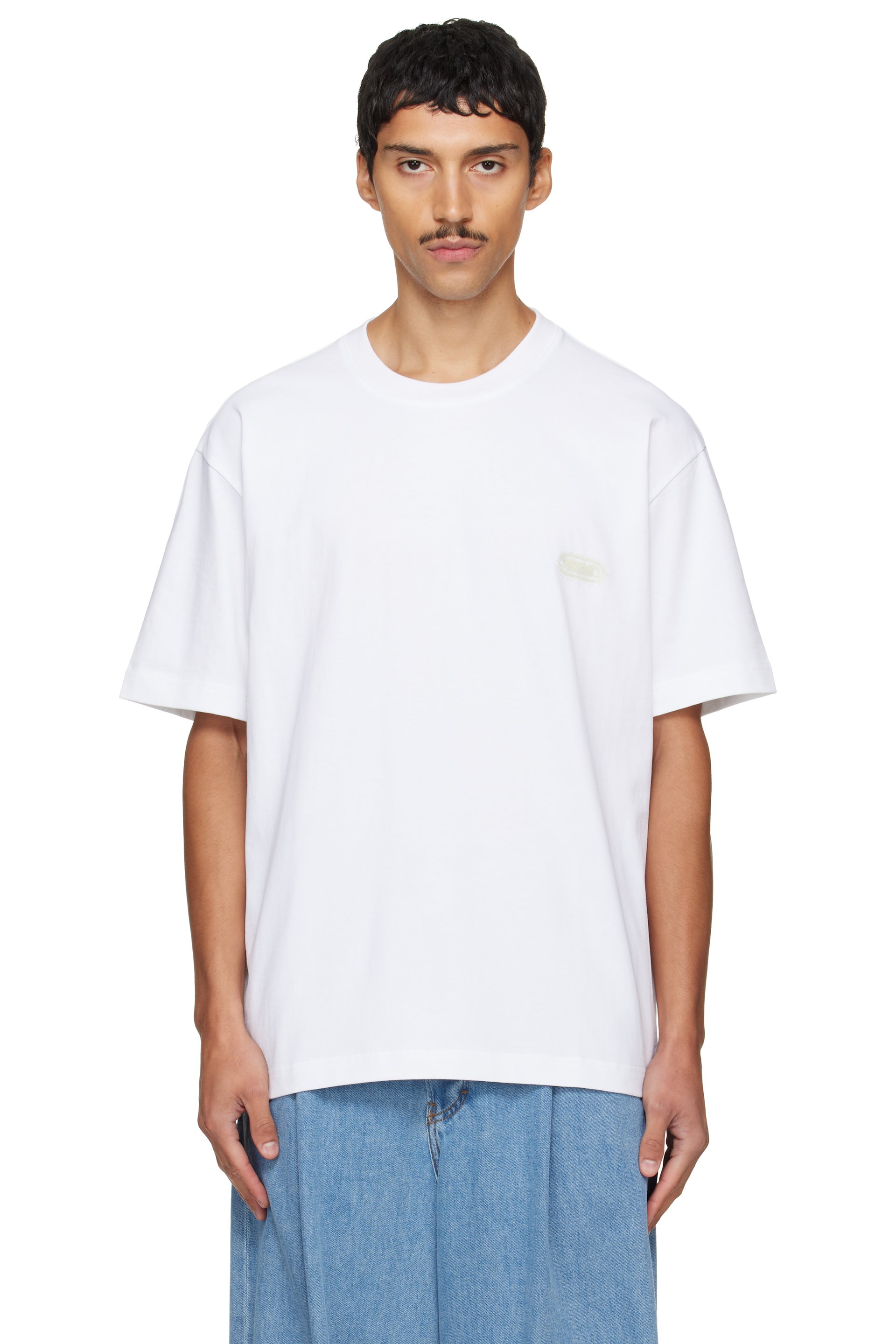 Solid Homme - White Solid Back Logo T-shirt