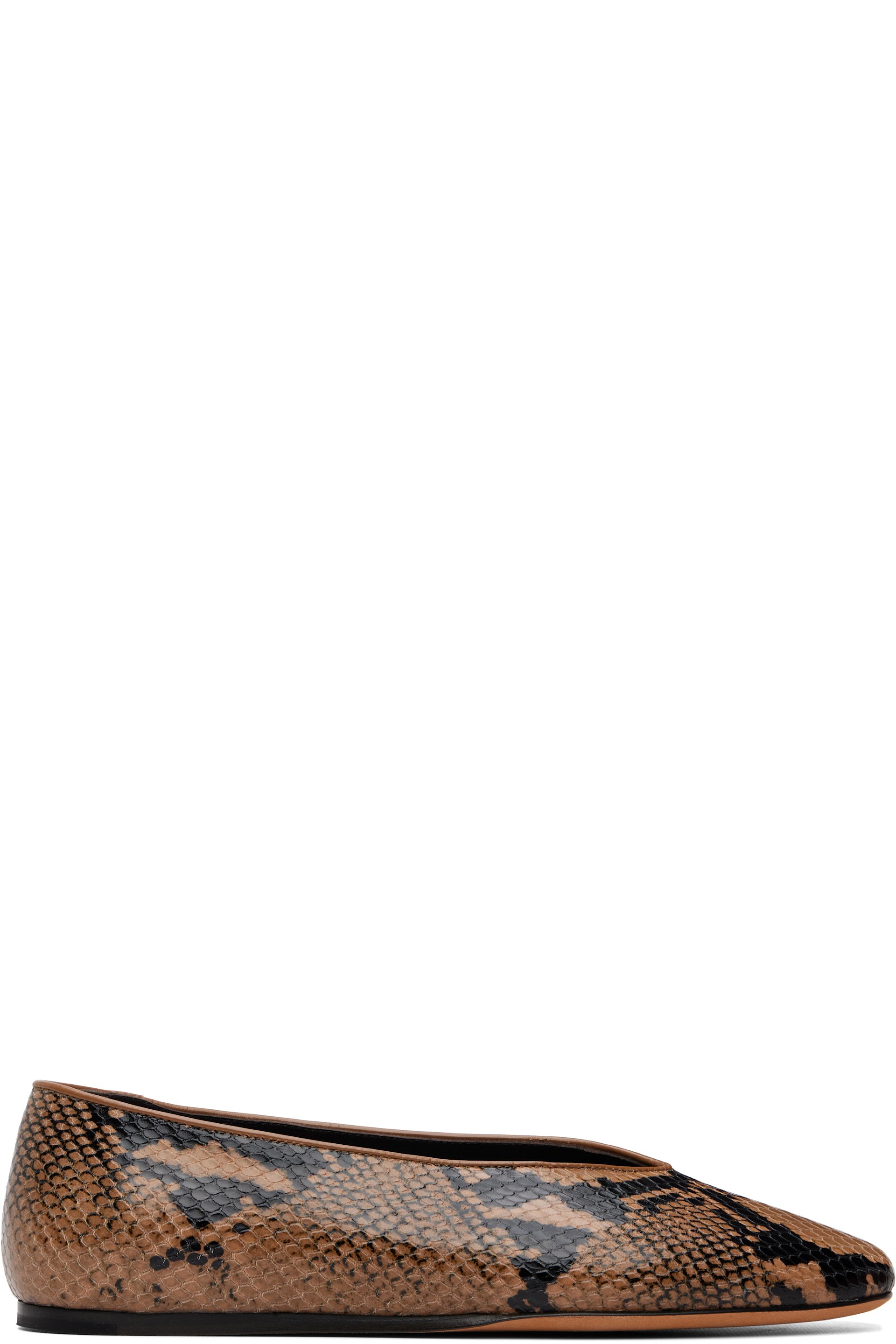 Le Monde Beryl - Brown & Black Classic Regency Ballerina Flats