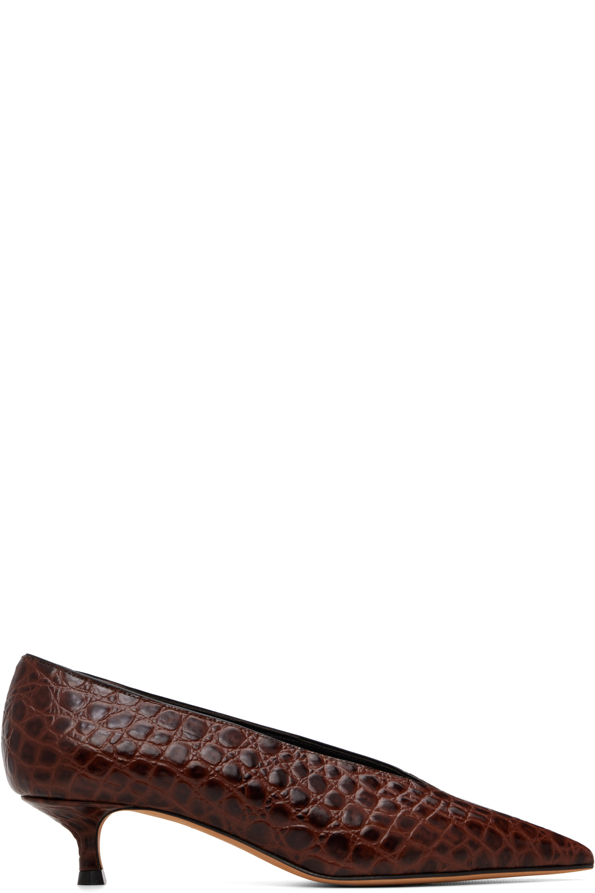 Le Monde Beryl - Brown Babouche Kitten Heels