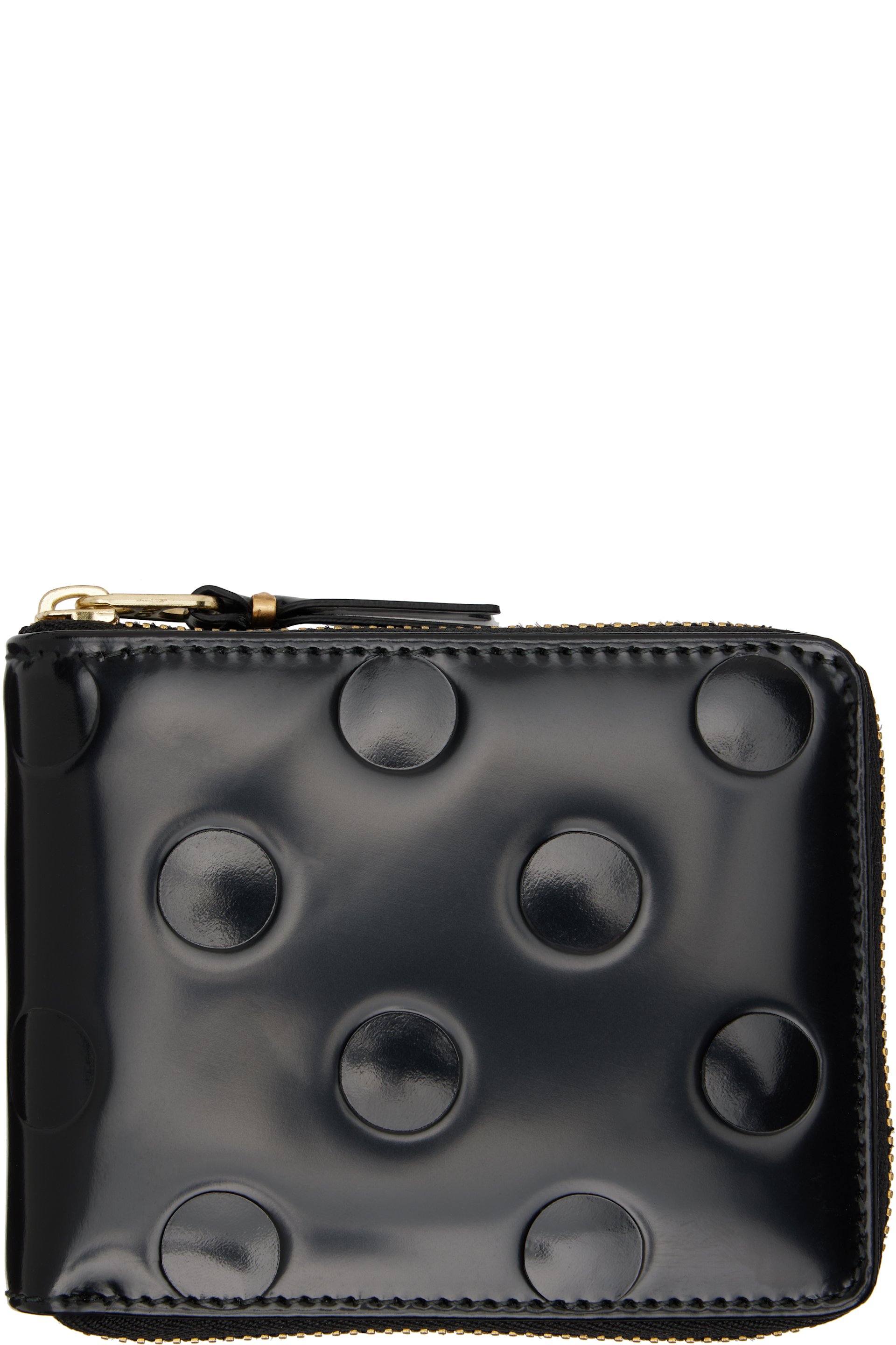 COMME des GARÇONS WALLETS - Black Dots Embossed Leather Wallet