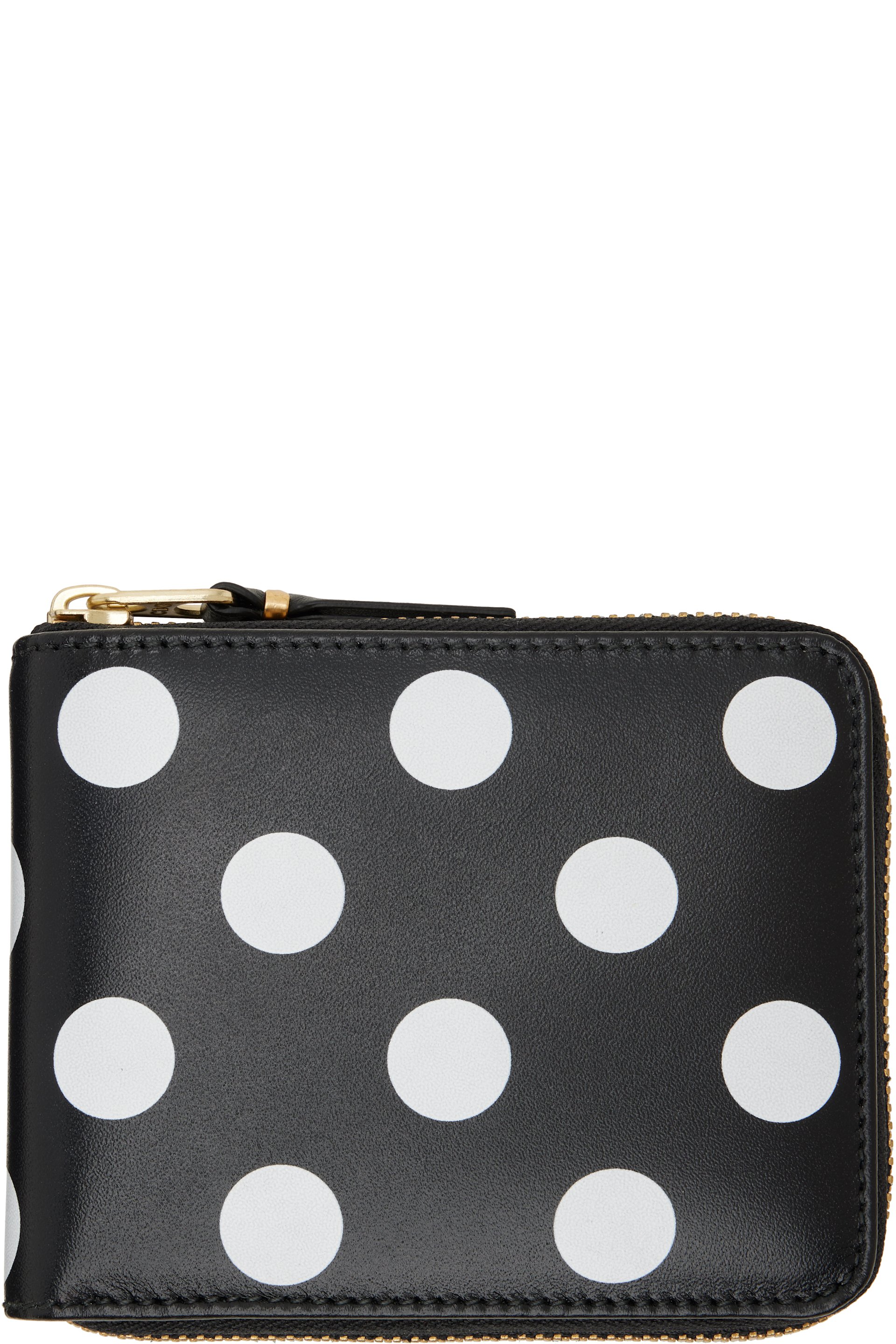 COMME des GARÇONS WALLETS - Black & White Printed Polka Dots Wallet