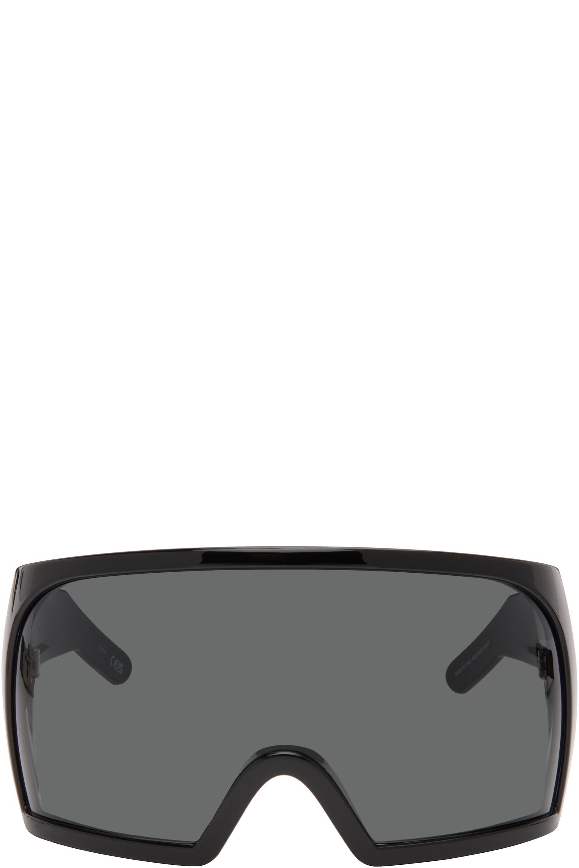 Rick Owens - Black Kriester Shiny Sunglasses