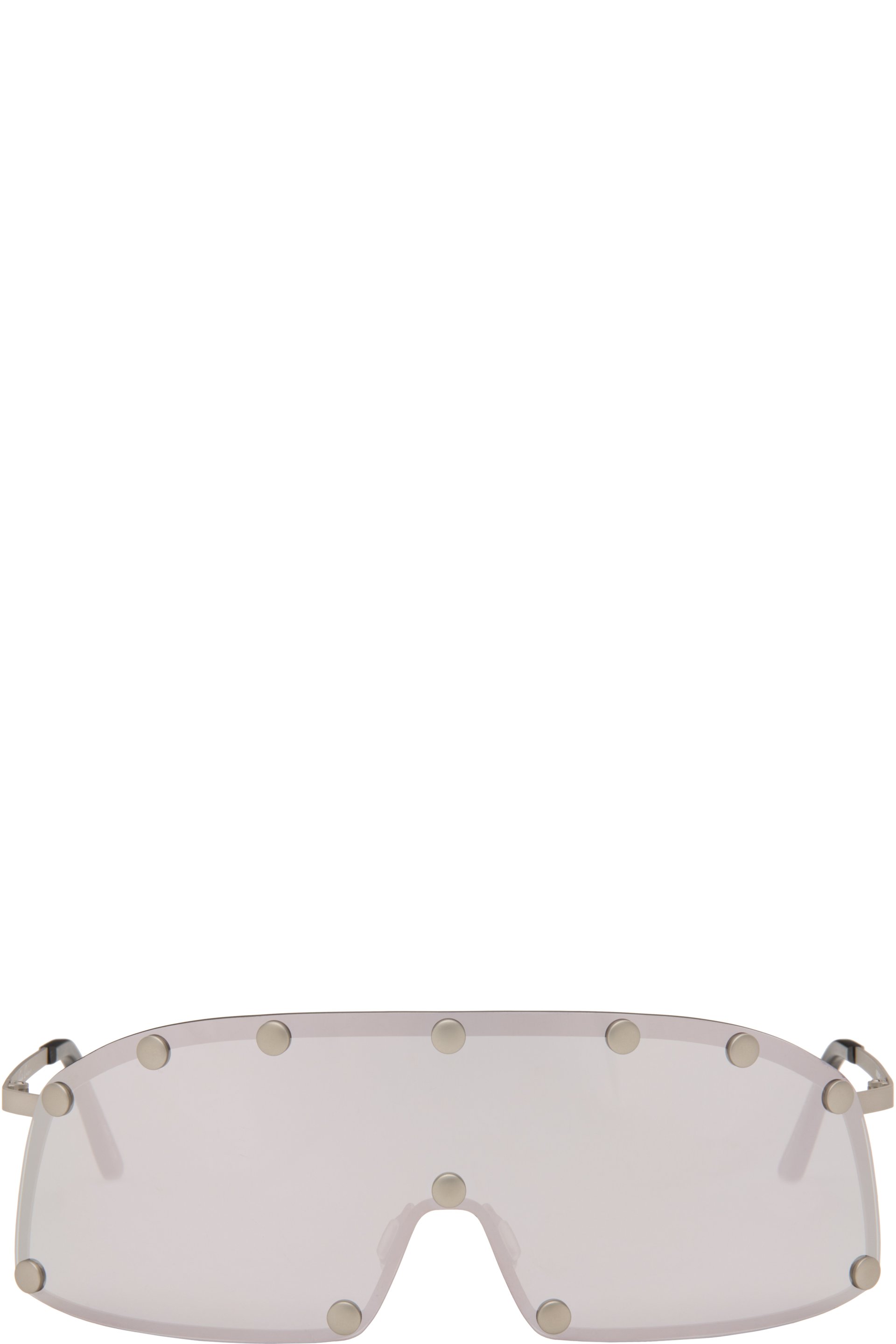 Rick Owens - Silver Shielding Sunglasses