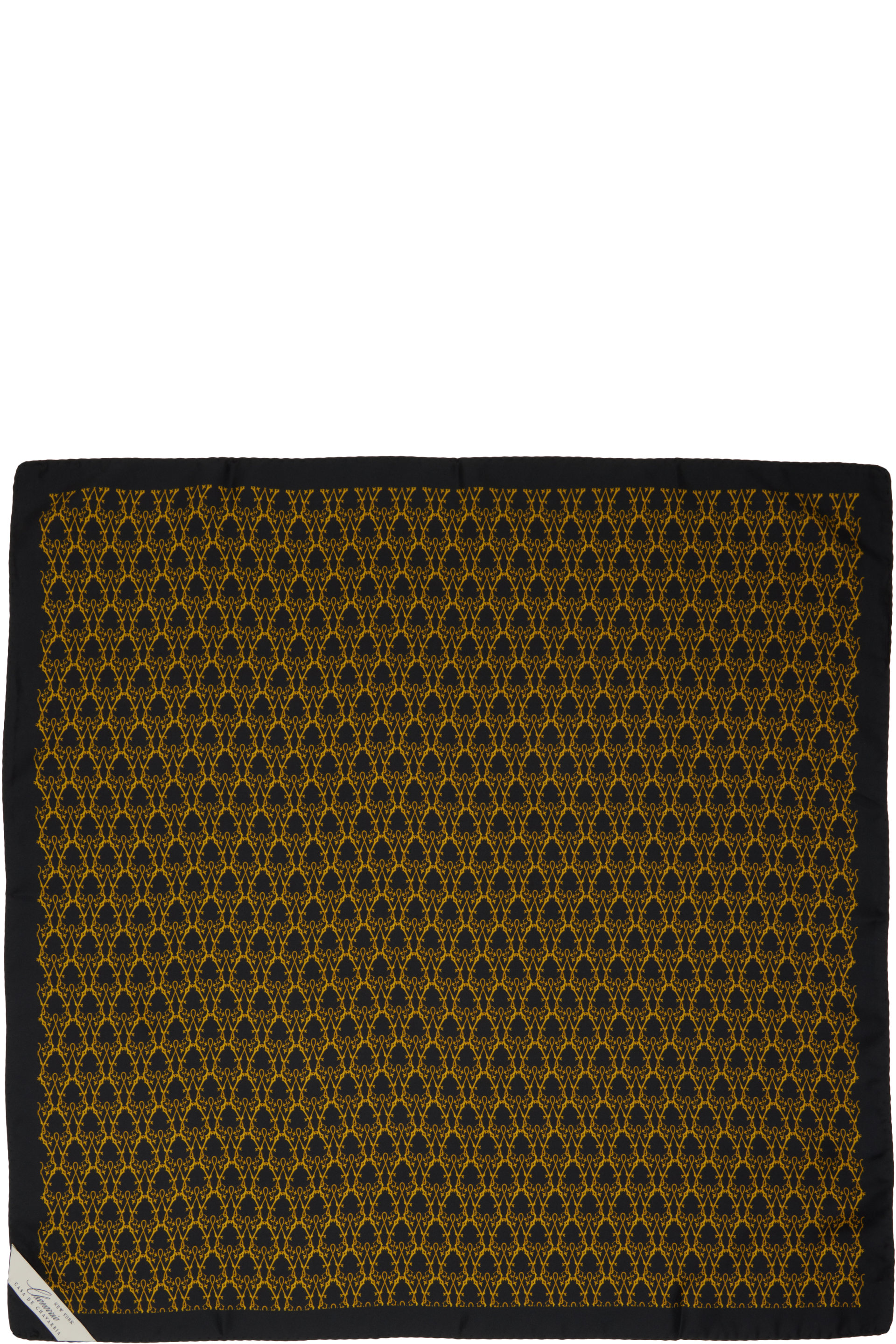 WILLY CHAVARRIA - Black Silk Scarf