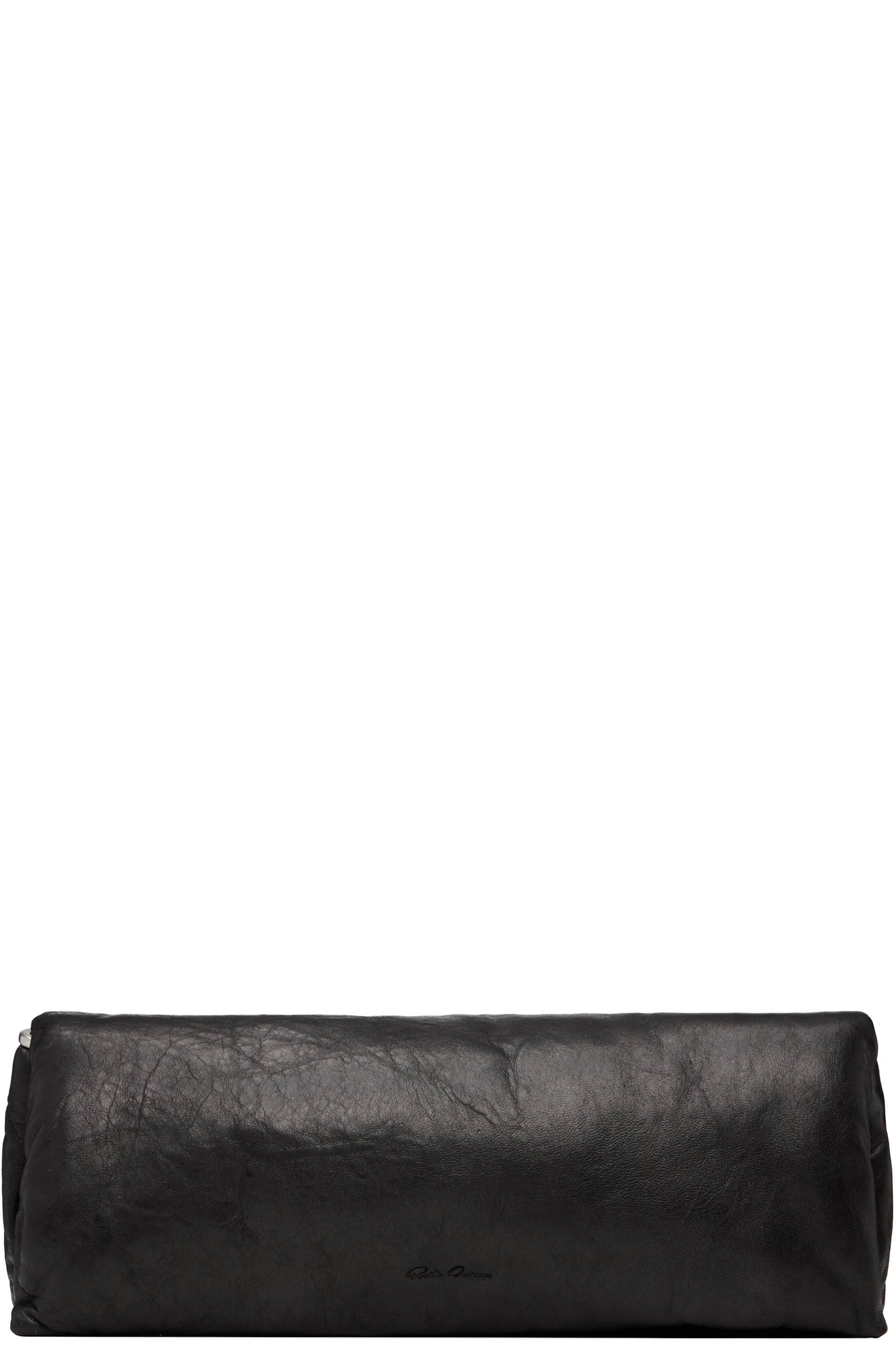 Rick Owens - Black Tower Tumbled Lamb Clutch