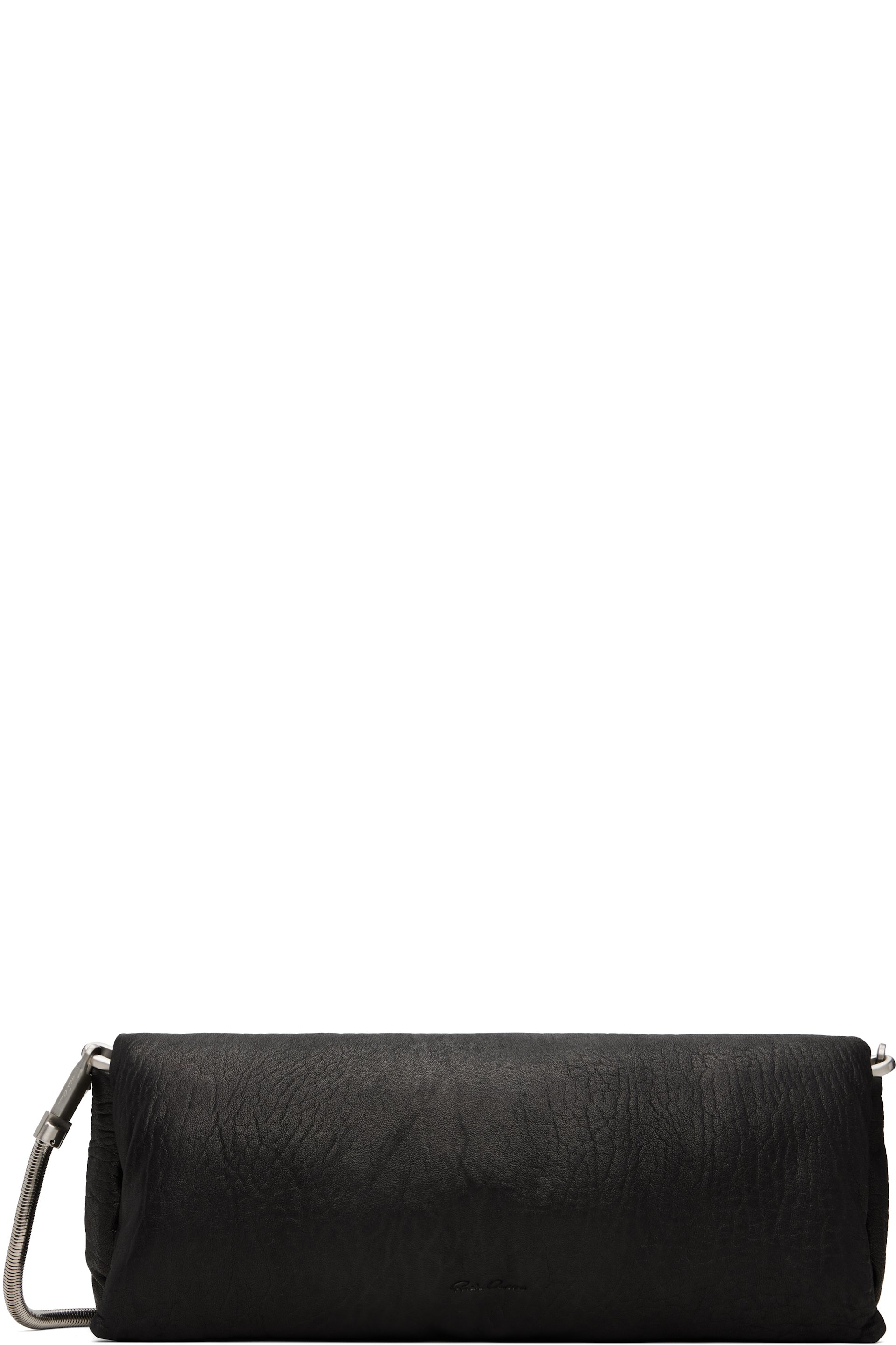 Rick Owens - Black Tower Tumbled Lamb Clutch