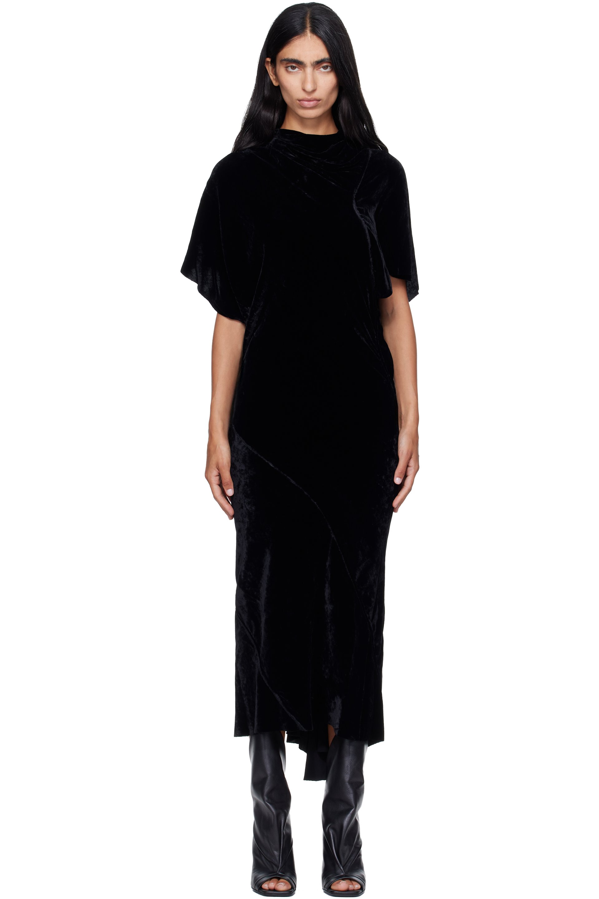 Rick Owens - Black Tower Seb Midi Dress