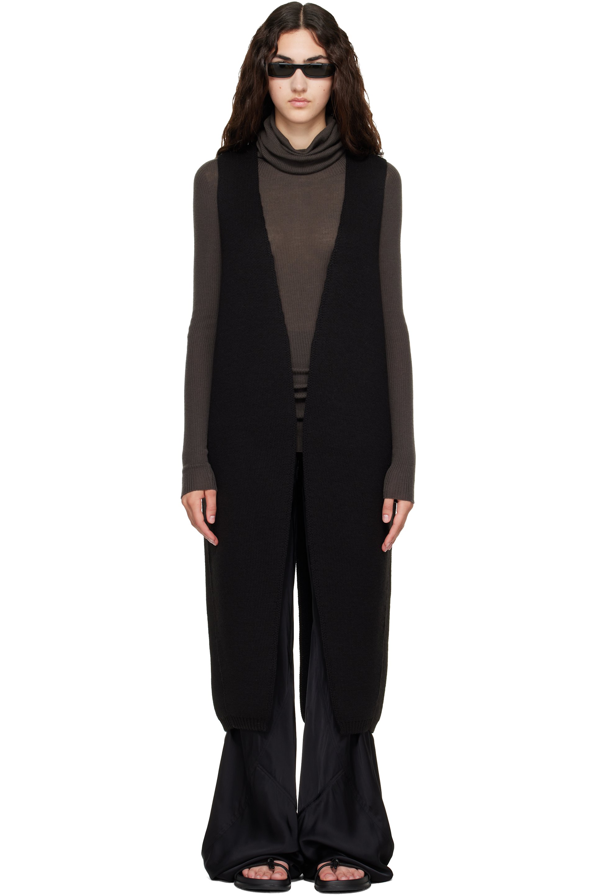 Rick Owens - Black Tower Cyclops Vest
