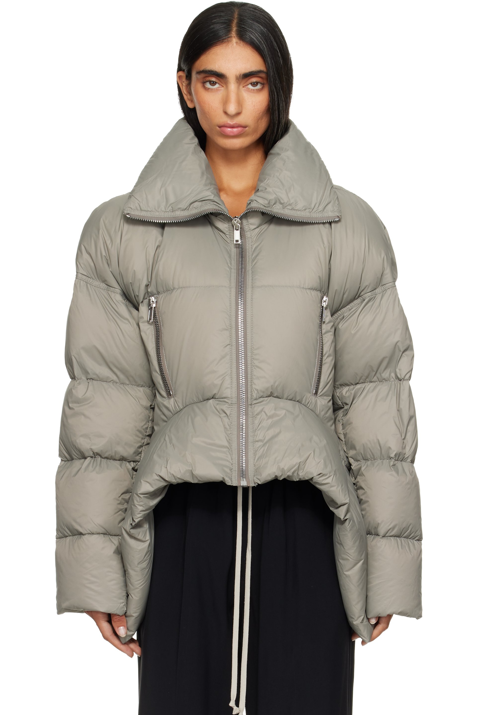 Rick Owens - Taupe Tower Draculimo Down Jacket