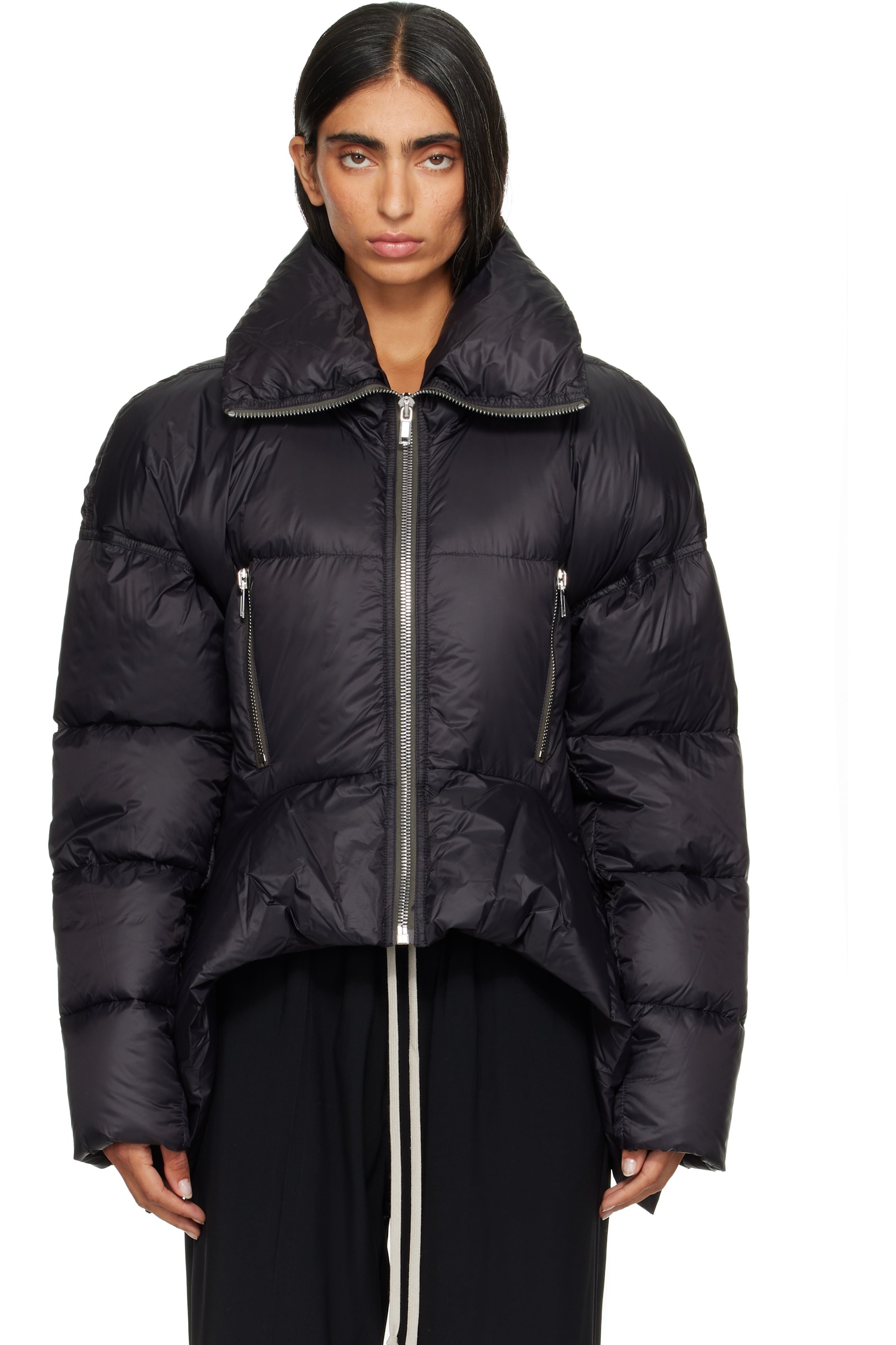 Rick Owens - Black Tower Draculimo Down Jacket