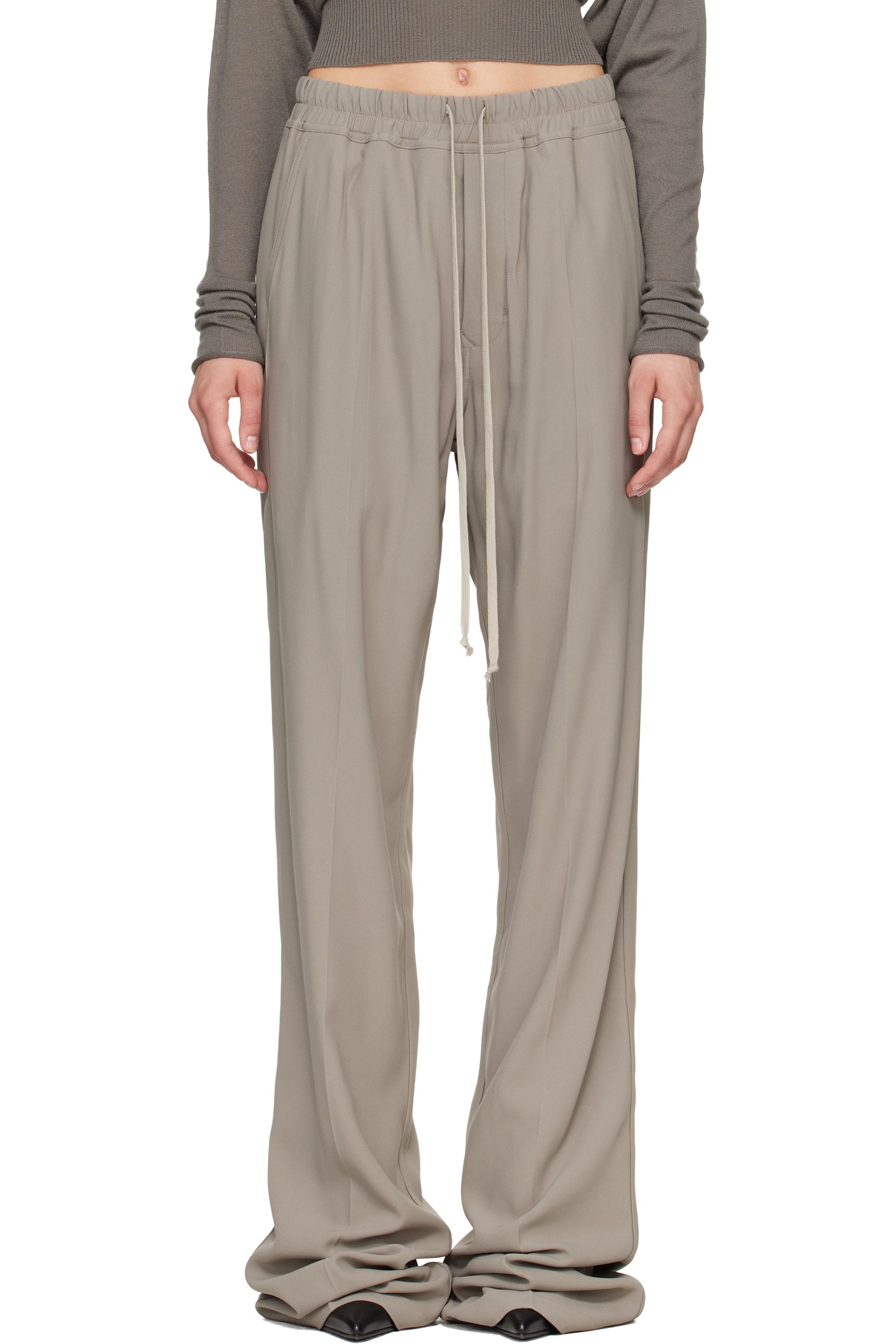 Rick Owens - Taupe Tower Dietrich Drawstring Lounge Pants