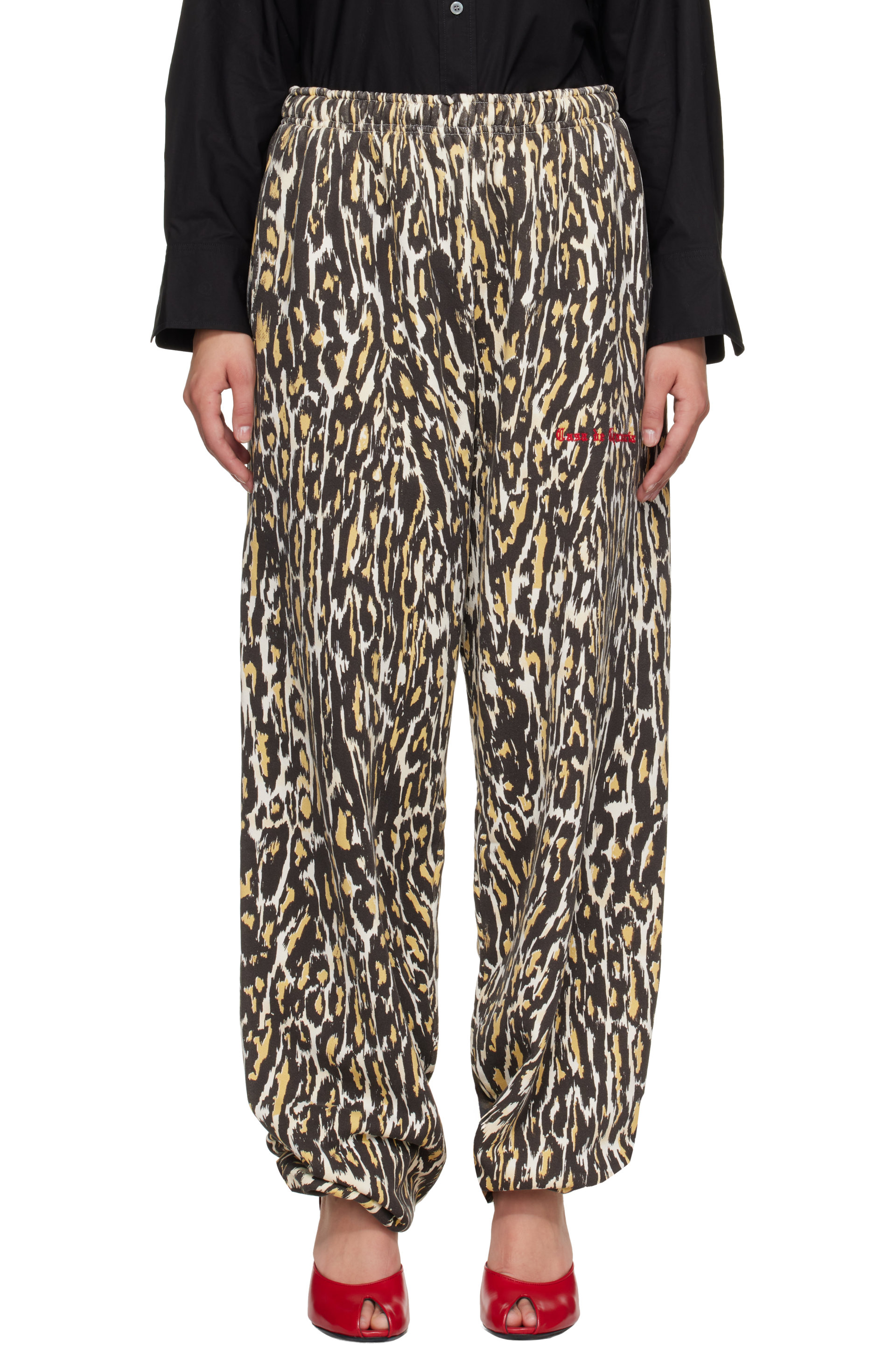 WILLY CHAVARRIA - Brown Cheetah Buffalo Sweatpants