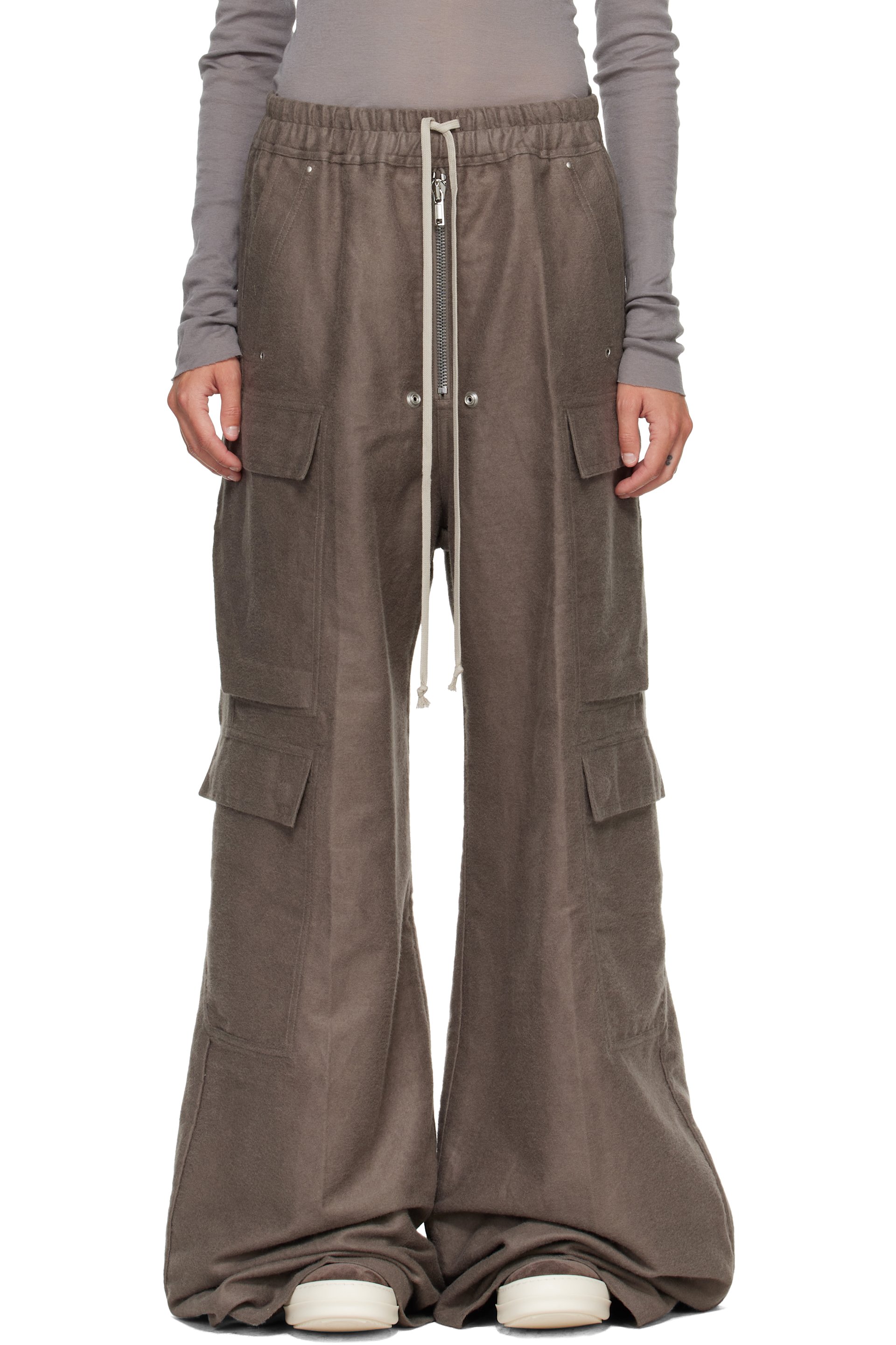 Rick Owens - グレー Tower Cargobelas カーゴパンツ