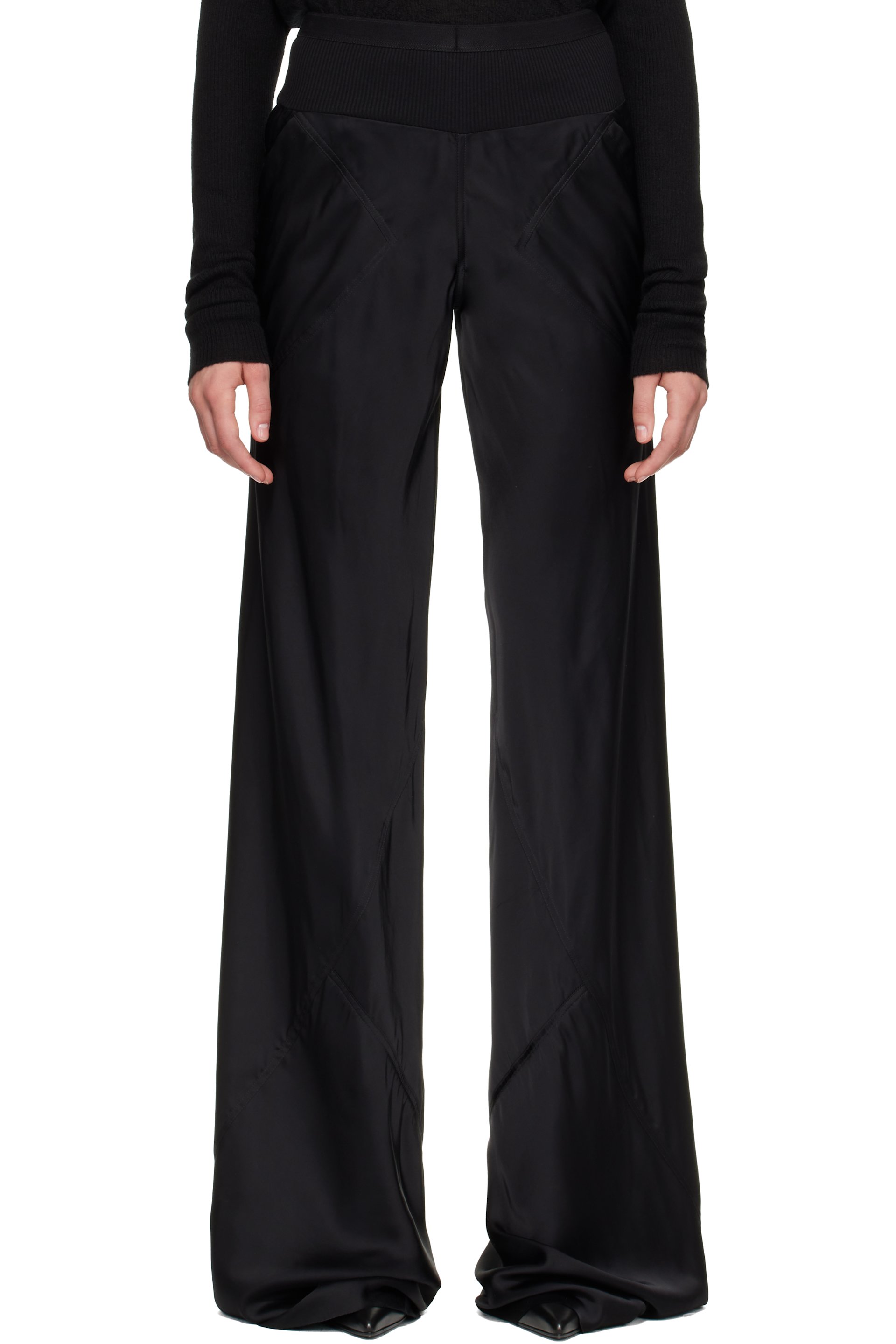 Rick Owens - Black Tower Bias Trousers