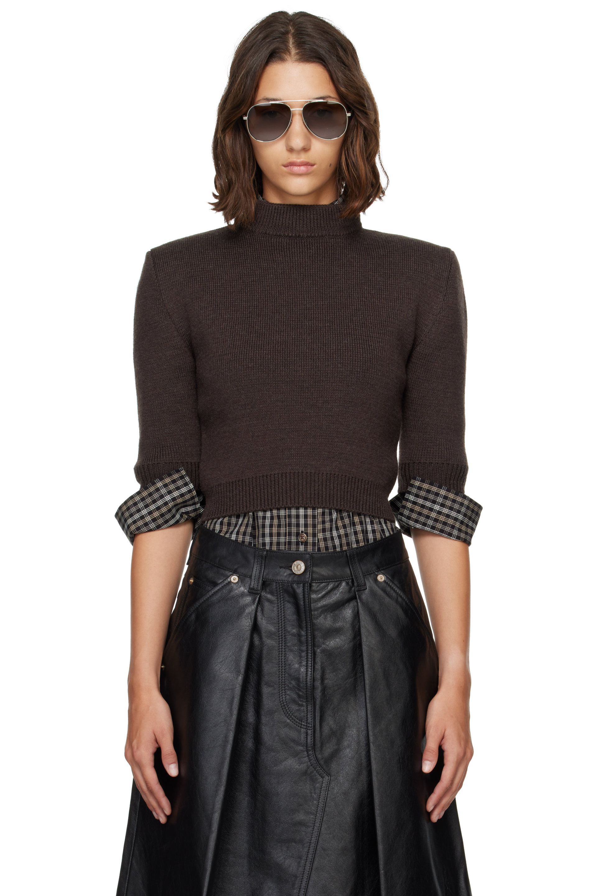 WILLY CHAVARRIA - Brown Chavela Sweater