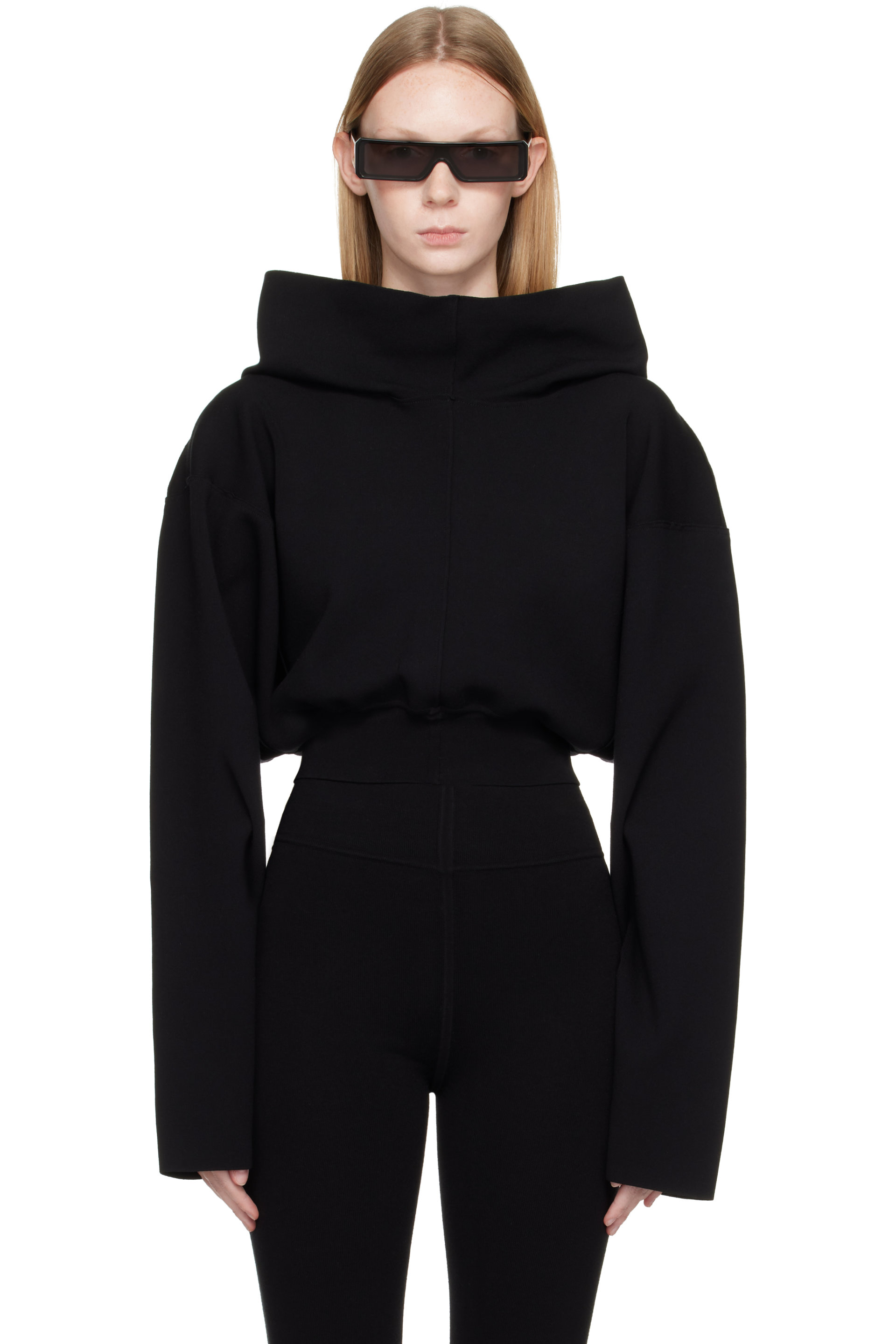 Rick Owens - Black Tower Pull Hoodie