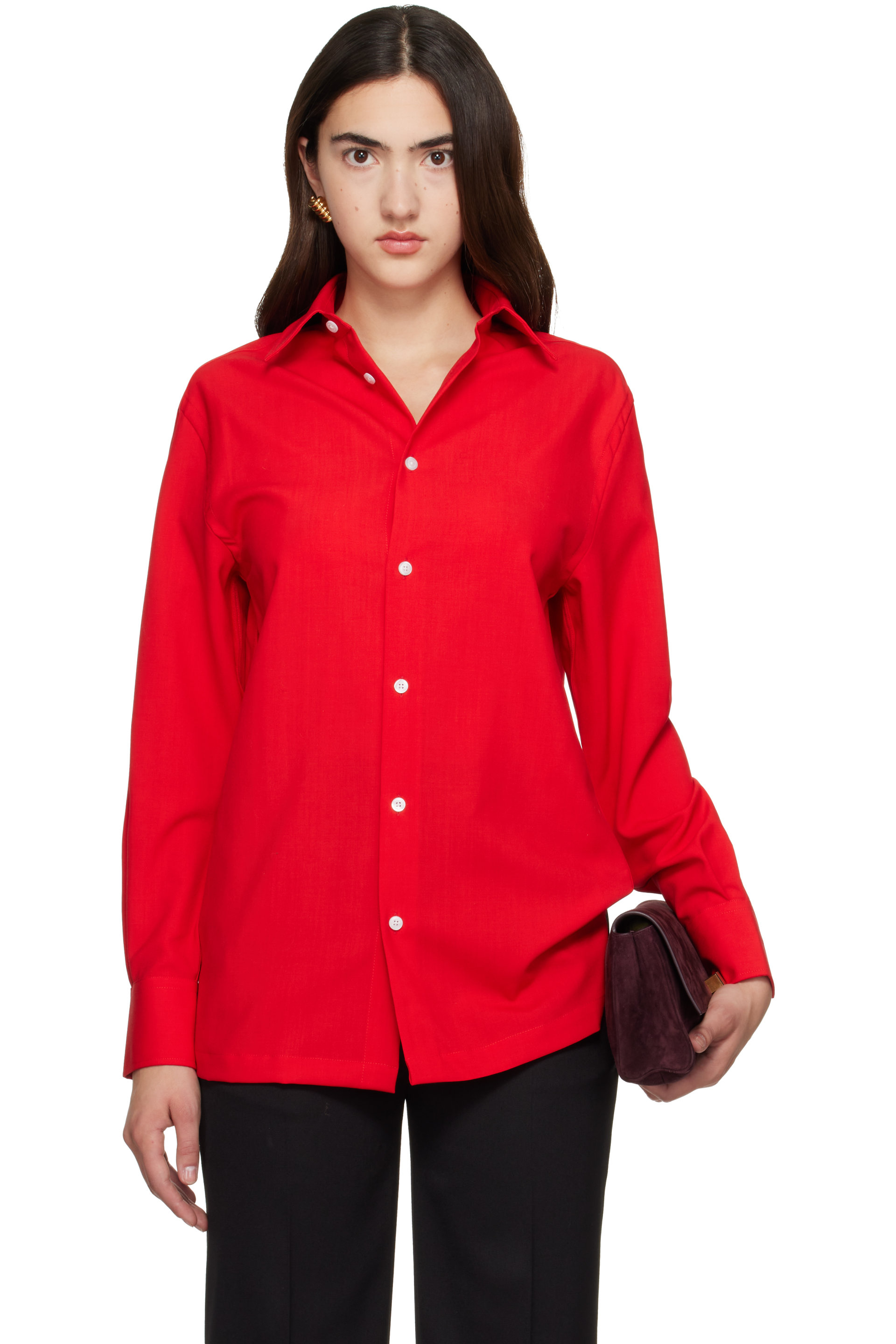 WILLY CHAVARRIA - Red Woolen Shirt