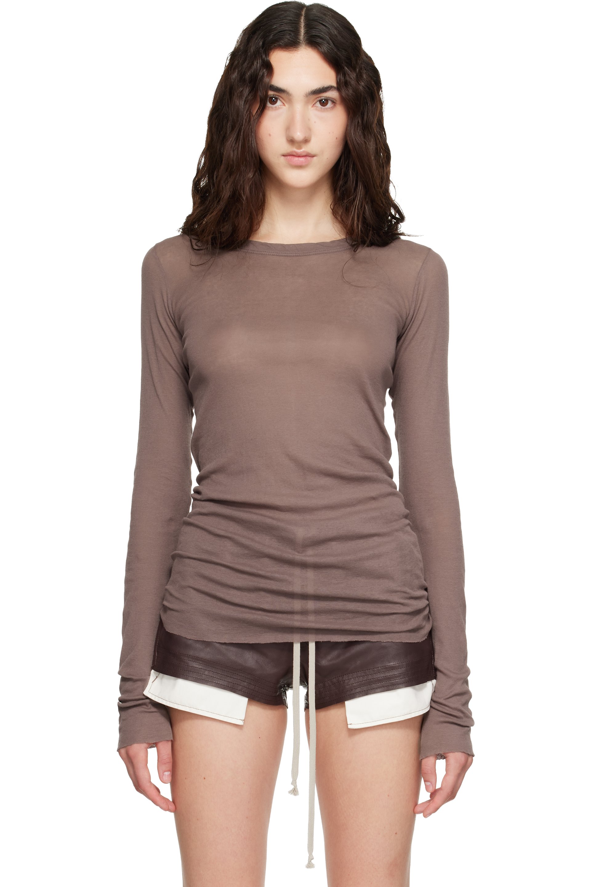 Rick Owens - Purple Tower Rib LS T-shirt