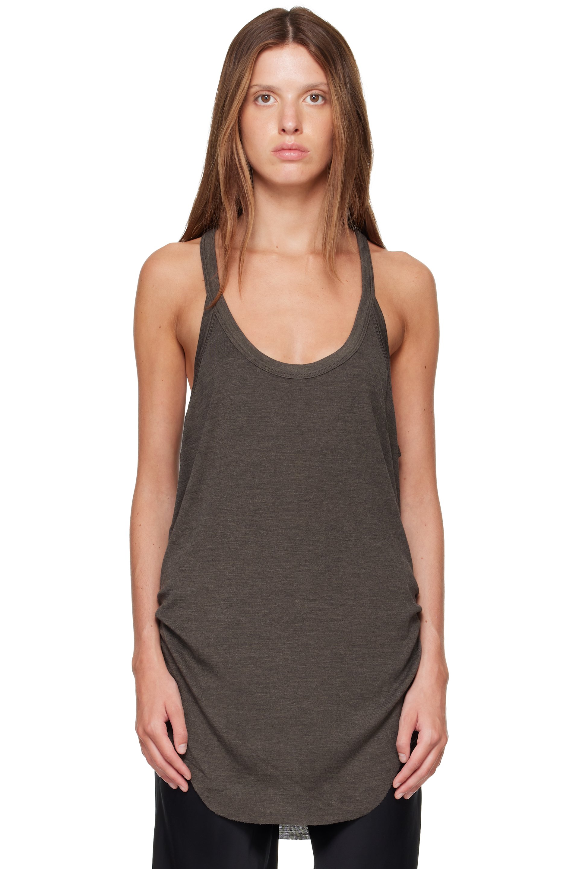 Rick Owens - Débardeur Gigi brun - Tower