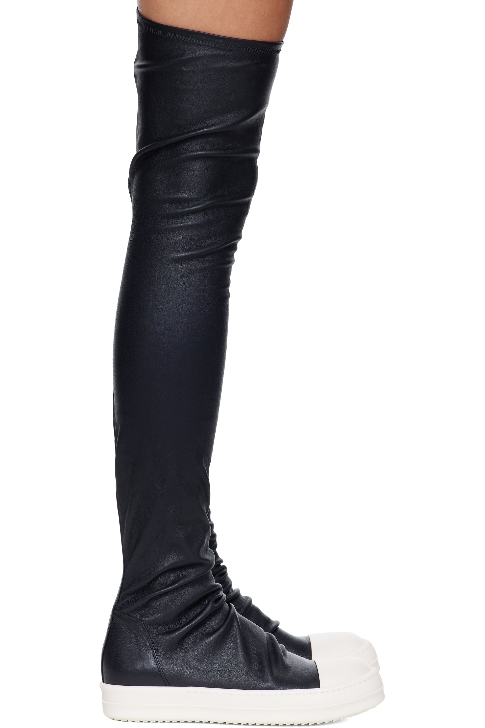 Rick Owens - Black Tower High Stocking Sneaks Sneakers