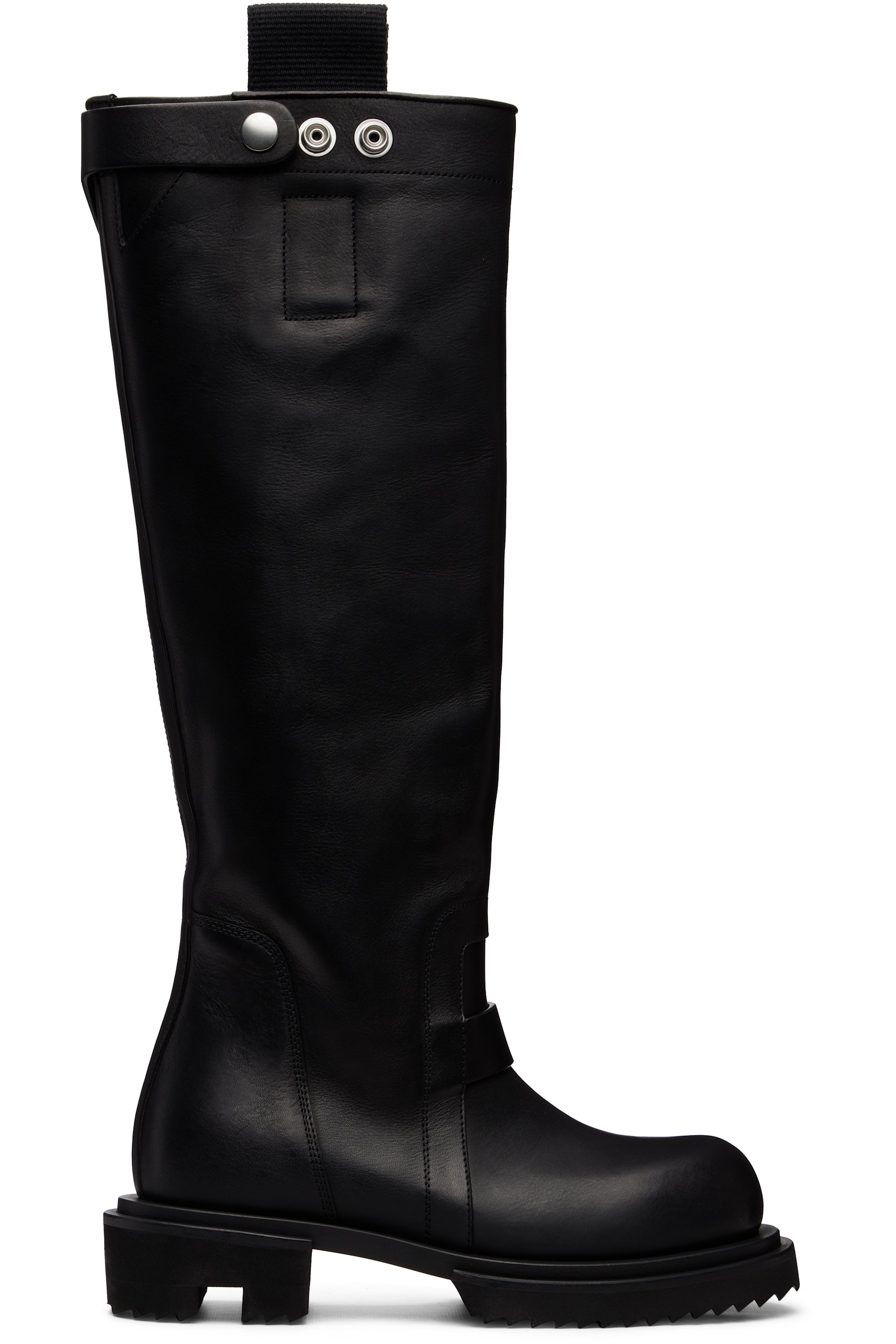 Rick Owens - Black Tower Knee Pull-On Gabe Tall Boots