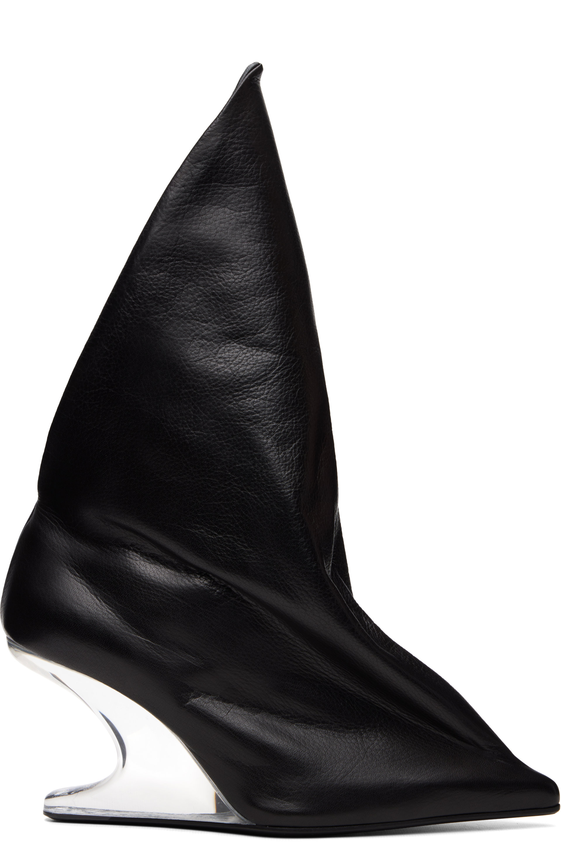 Rick Owens - Black Tower Strutter Taco 8 Heeled Boots