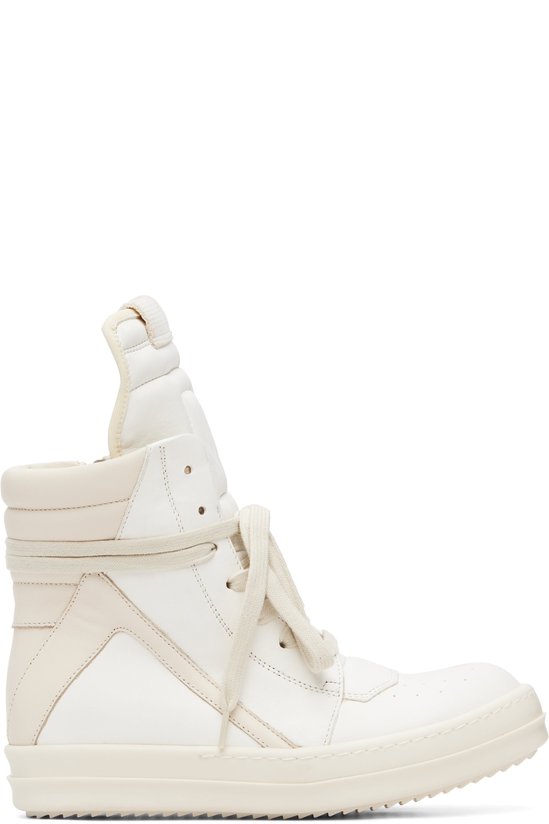 Rick Owens - Off-White Temple Geobasket Sneakers