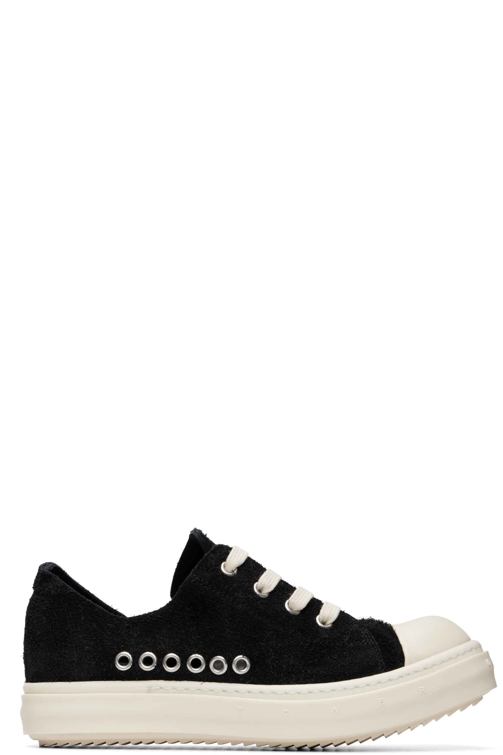 Rick Owens - Black Tower 'Tower of Love' Low Sneaks Sneakers