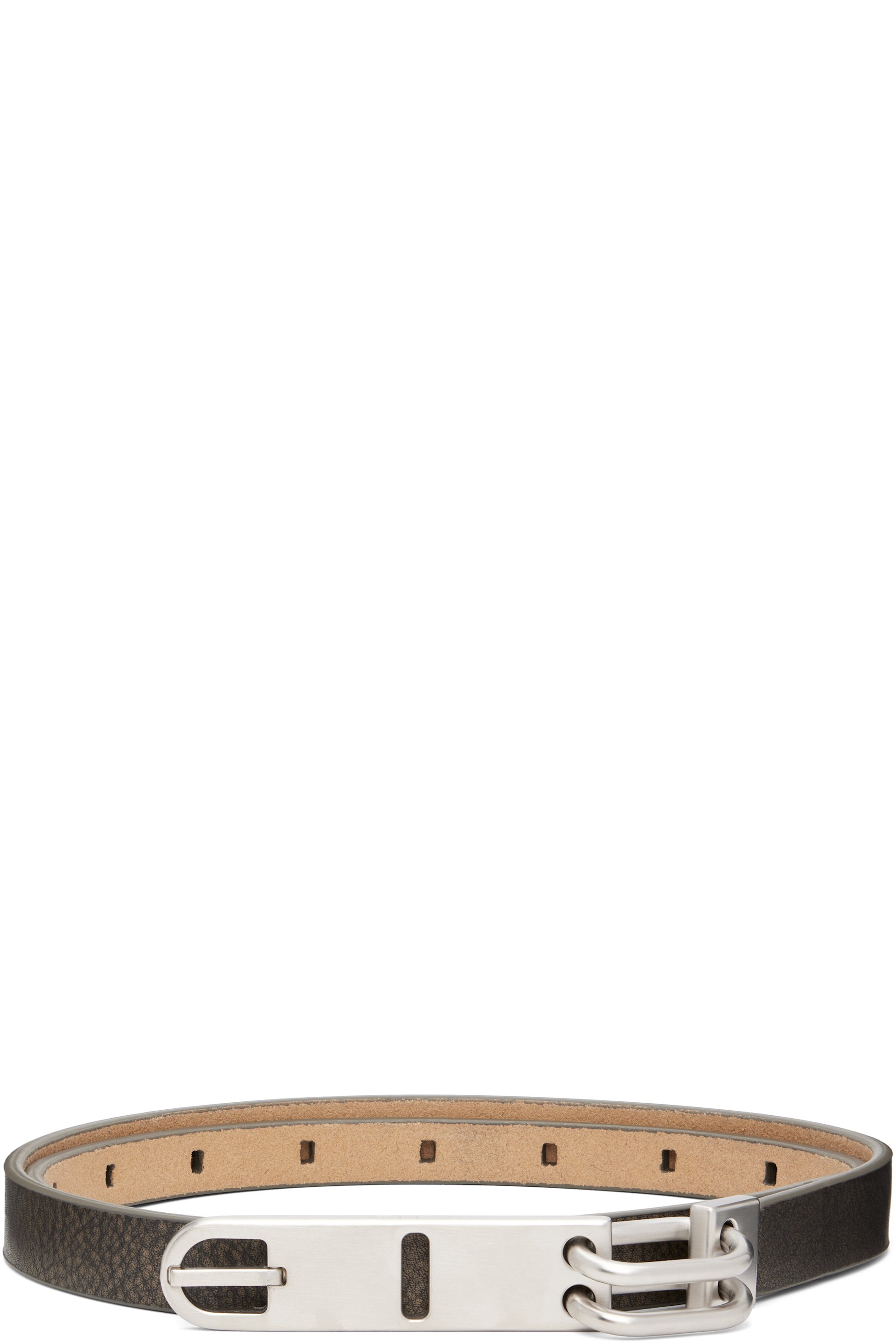 Rick Owens - Gray Tower Tongue Belt