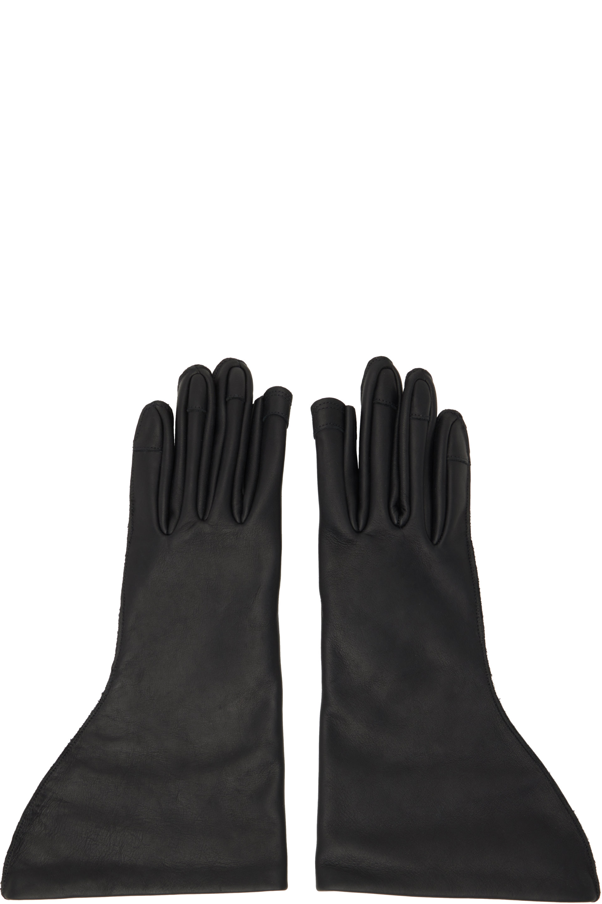 Rick Owens - Black Tower Flared Gloves