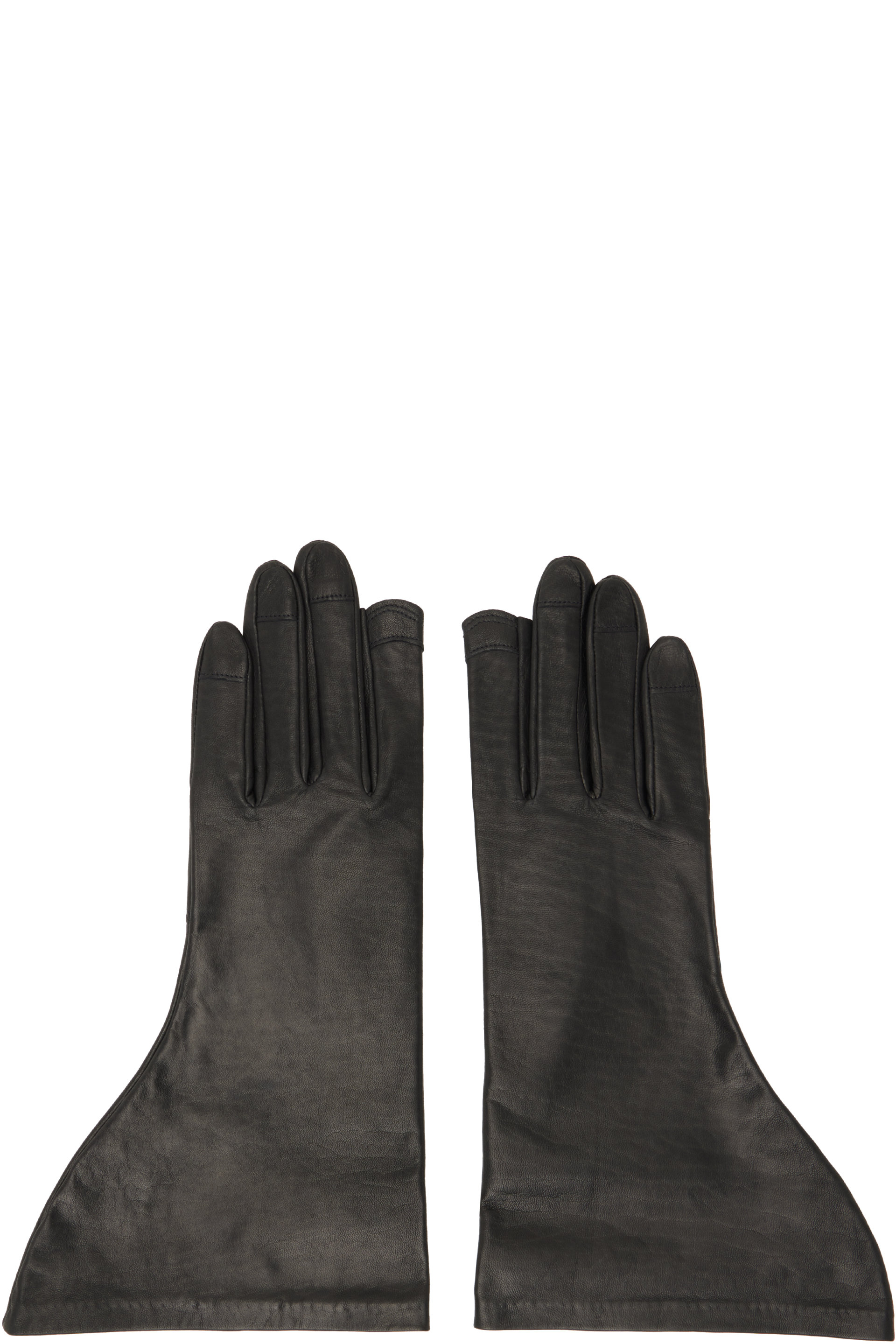 Rick Owens - Black Tower Flared Gloves
