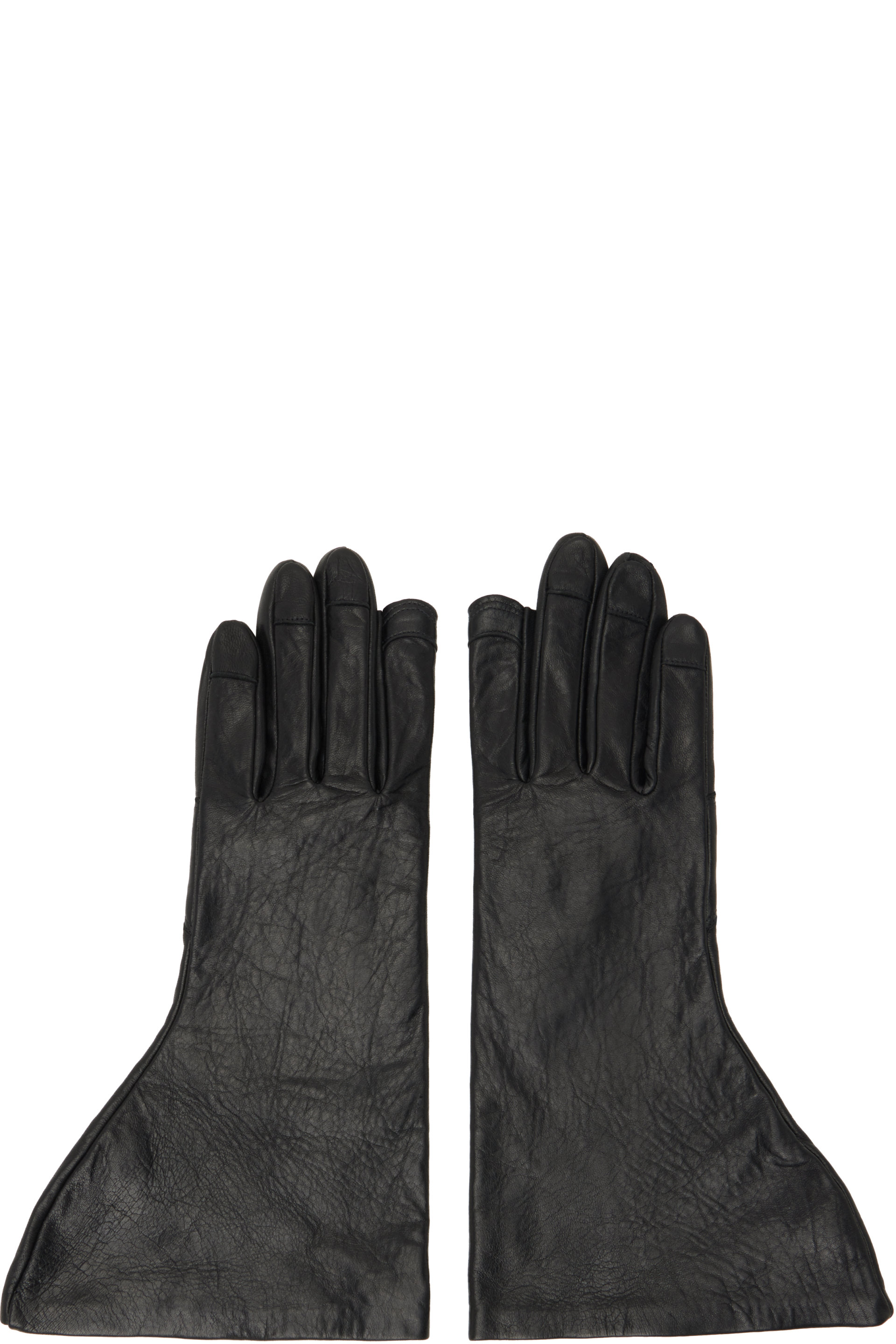 Rick Owens - Black Tower Flared Gloves