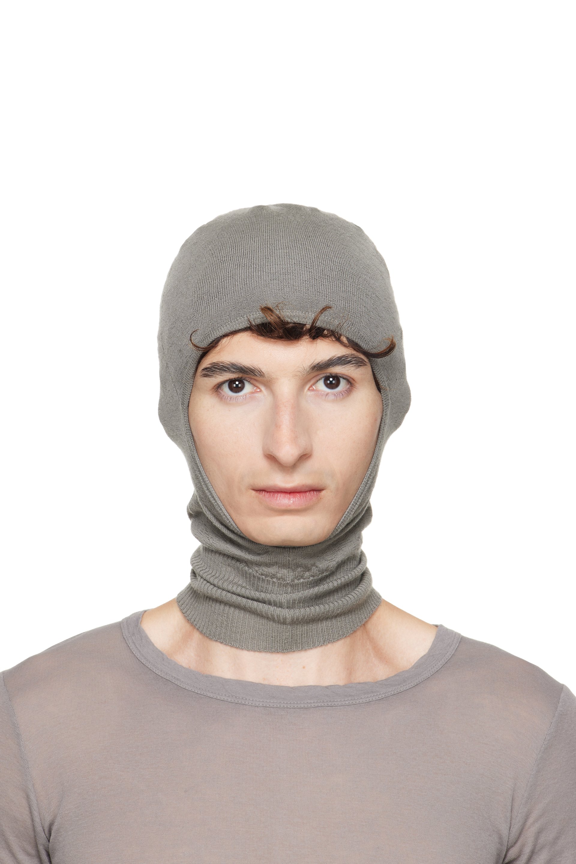Rick Owens - Taupe Tower Skull Balaclava