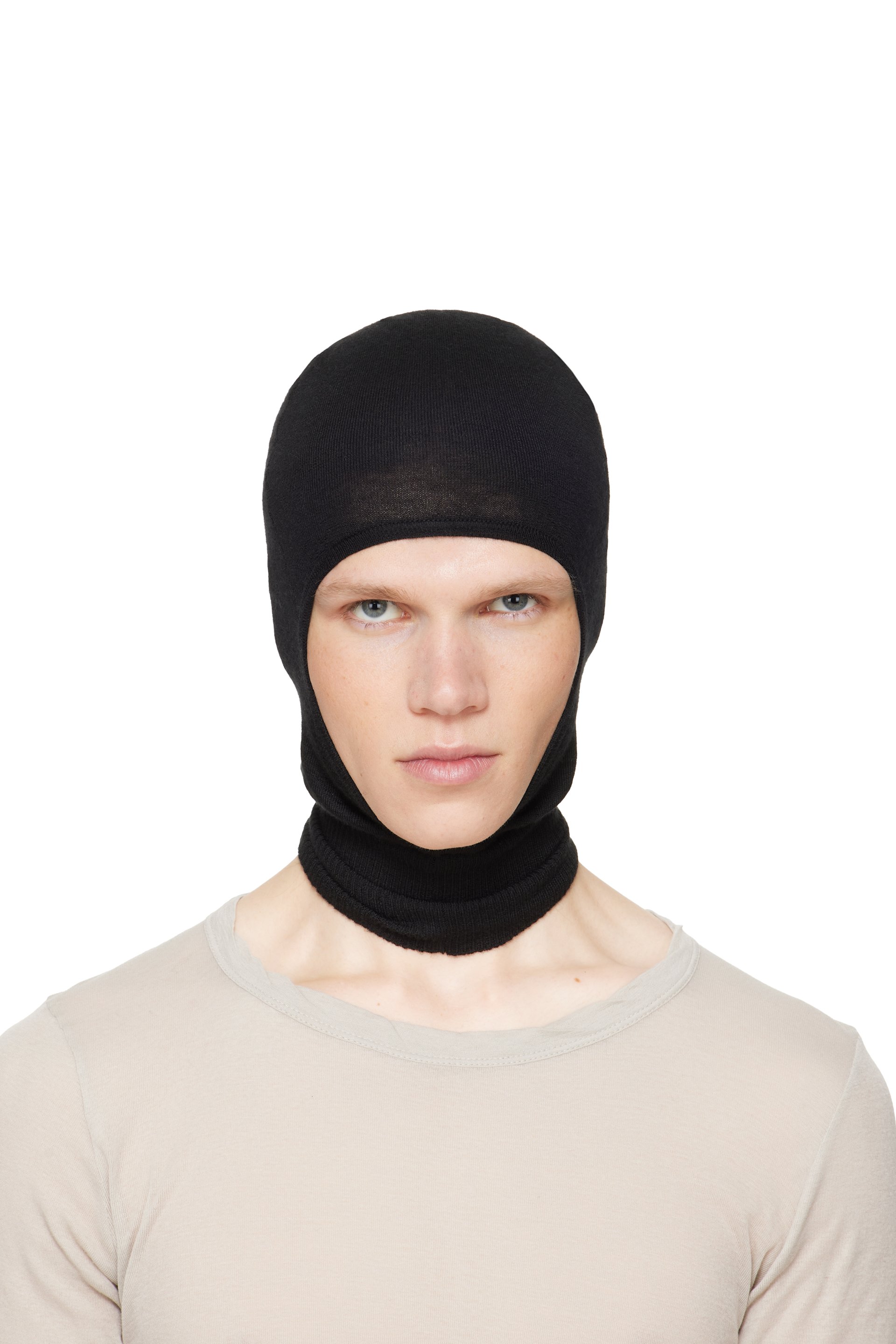 Rick Owens - Black Tower Skull Balaclava