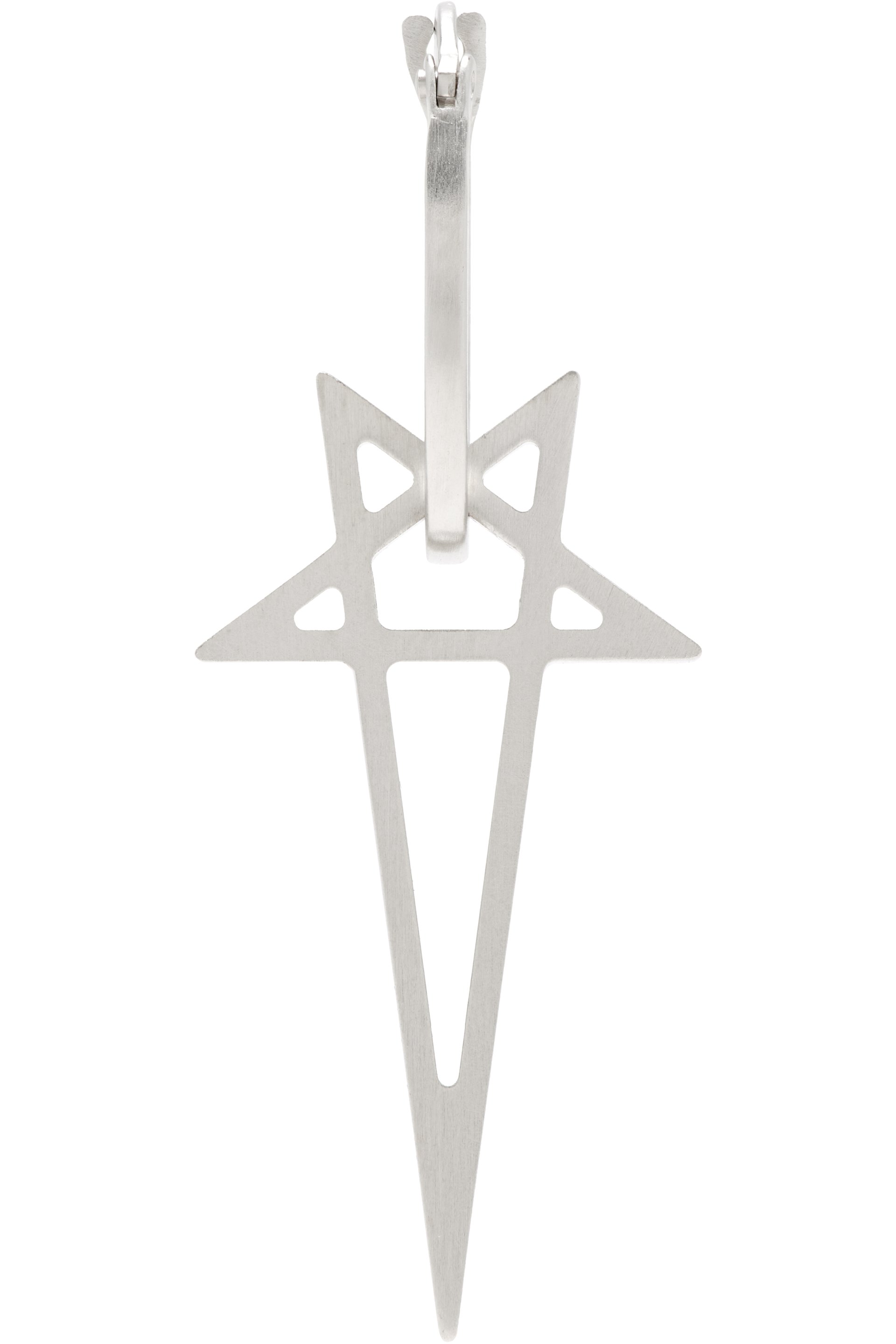 Rick Owens - Pentagram Single Earring