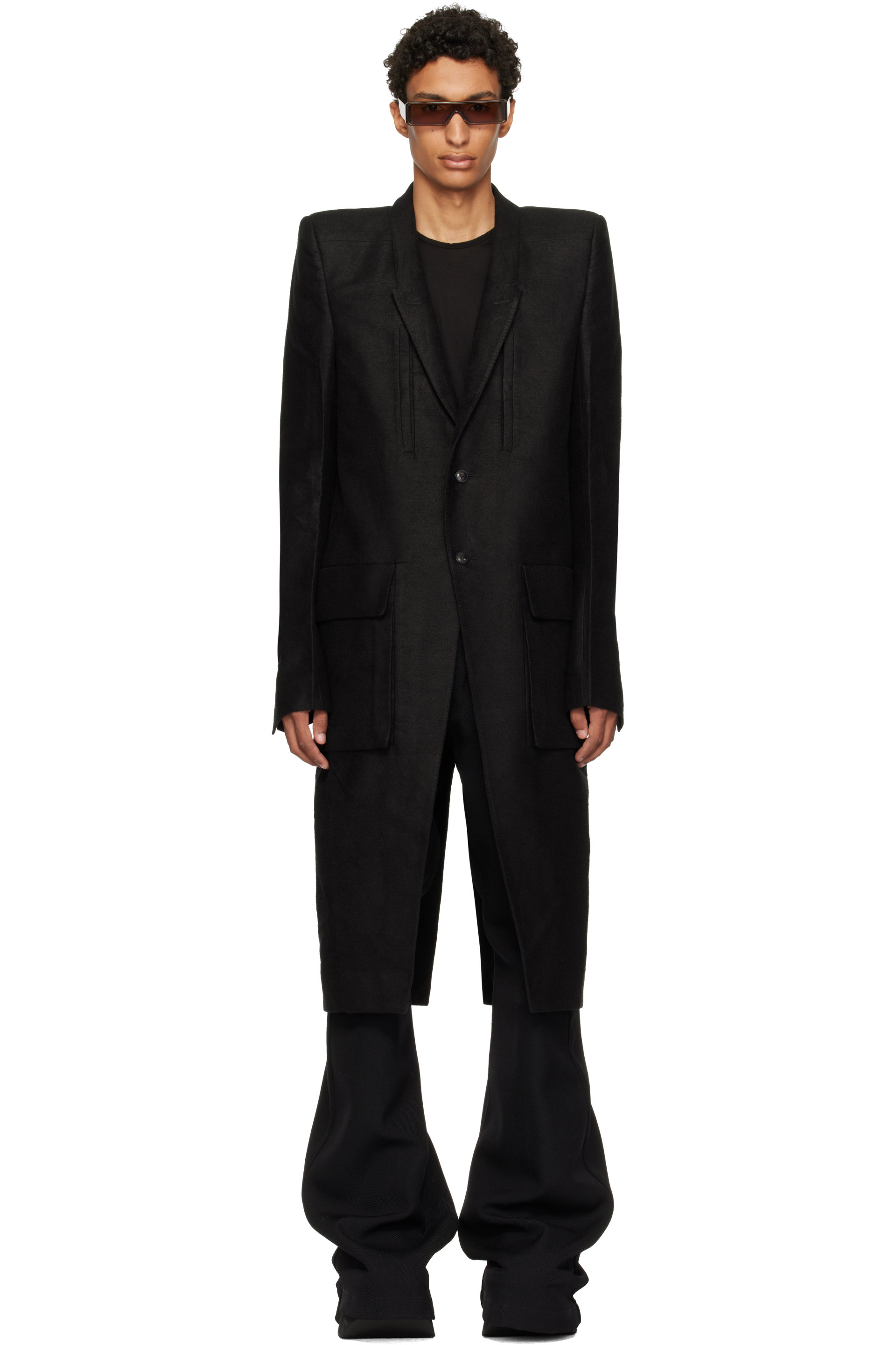 Rick Owens - Black Tower Customs Larry Coat