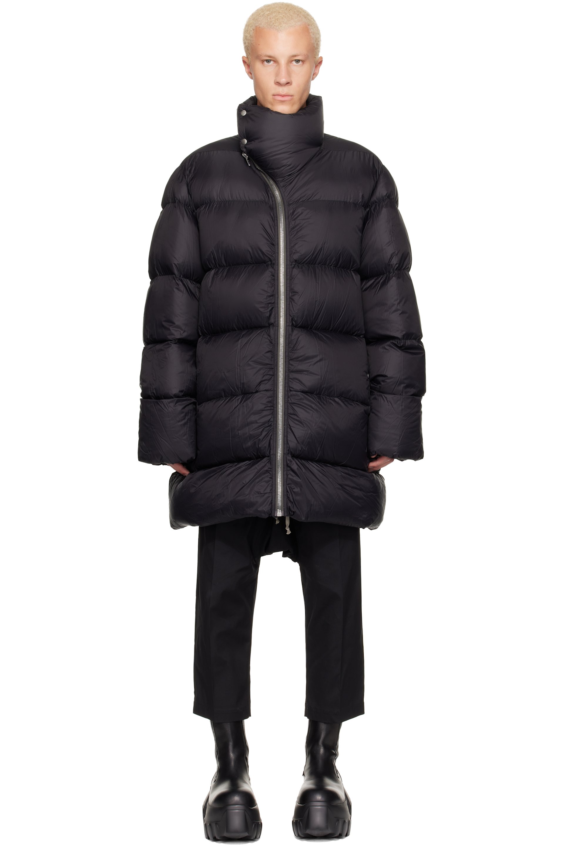 Rick Owens - Black Tower Turtle Down Coat
