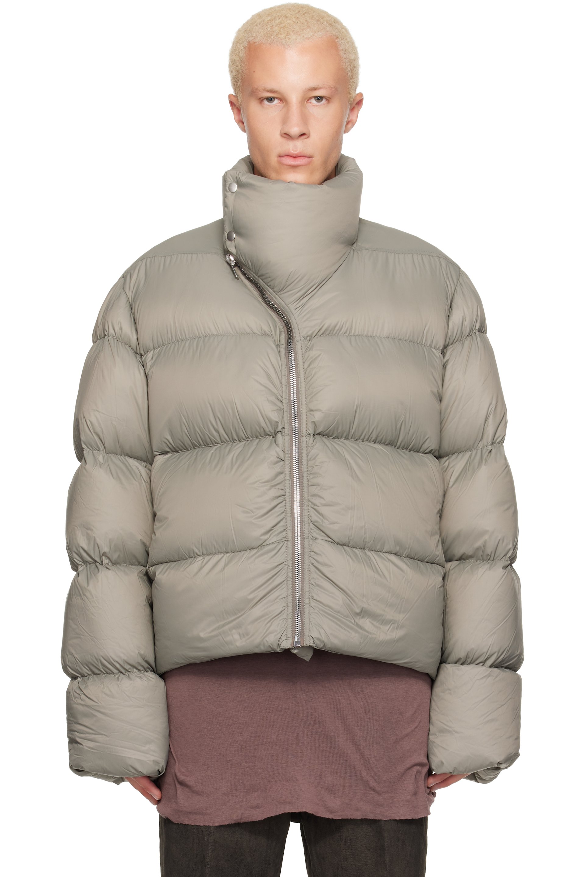 Rick Owens - Gray Tower Turtle Down Jacket