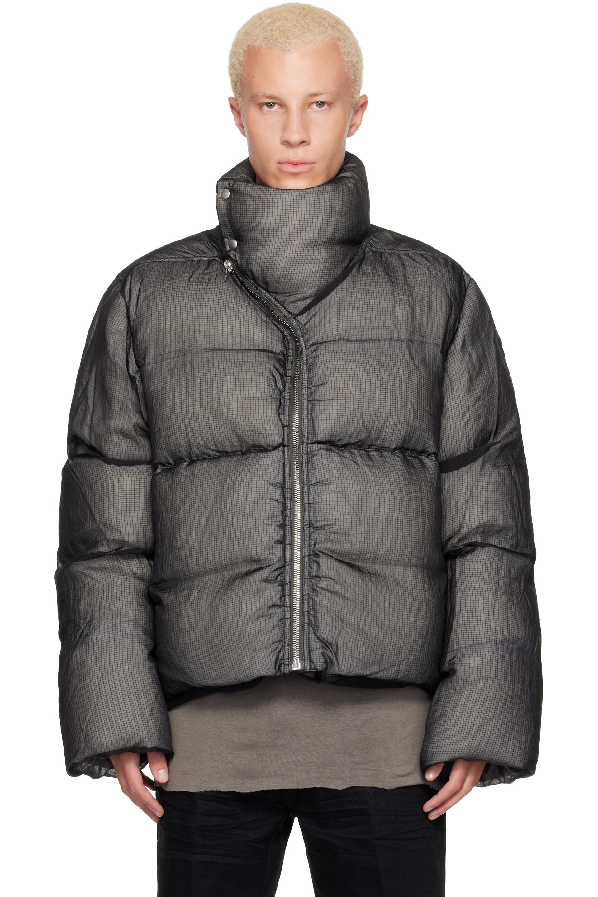Rick Owens - Gray Tower Turtle Down Jacket
