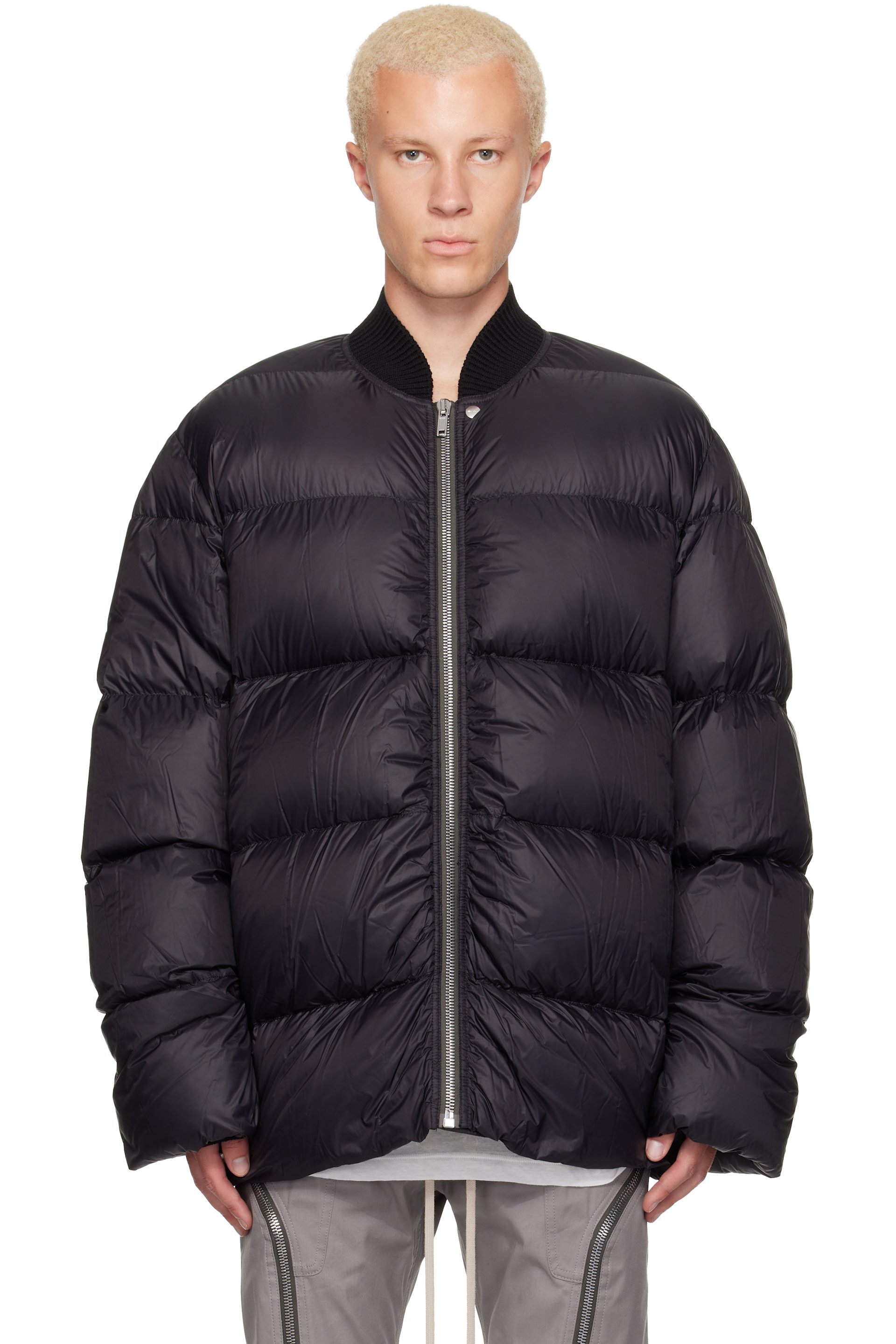 Rick Owens - Black Tower Down Flight Jaccket