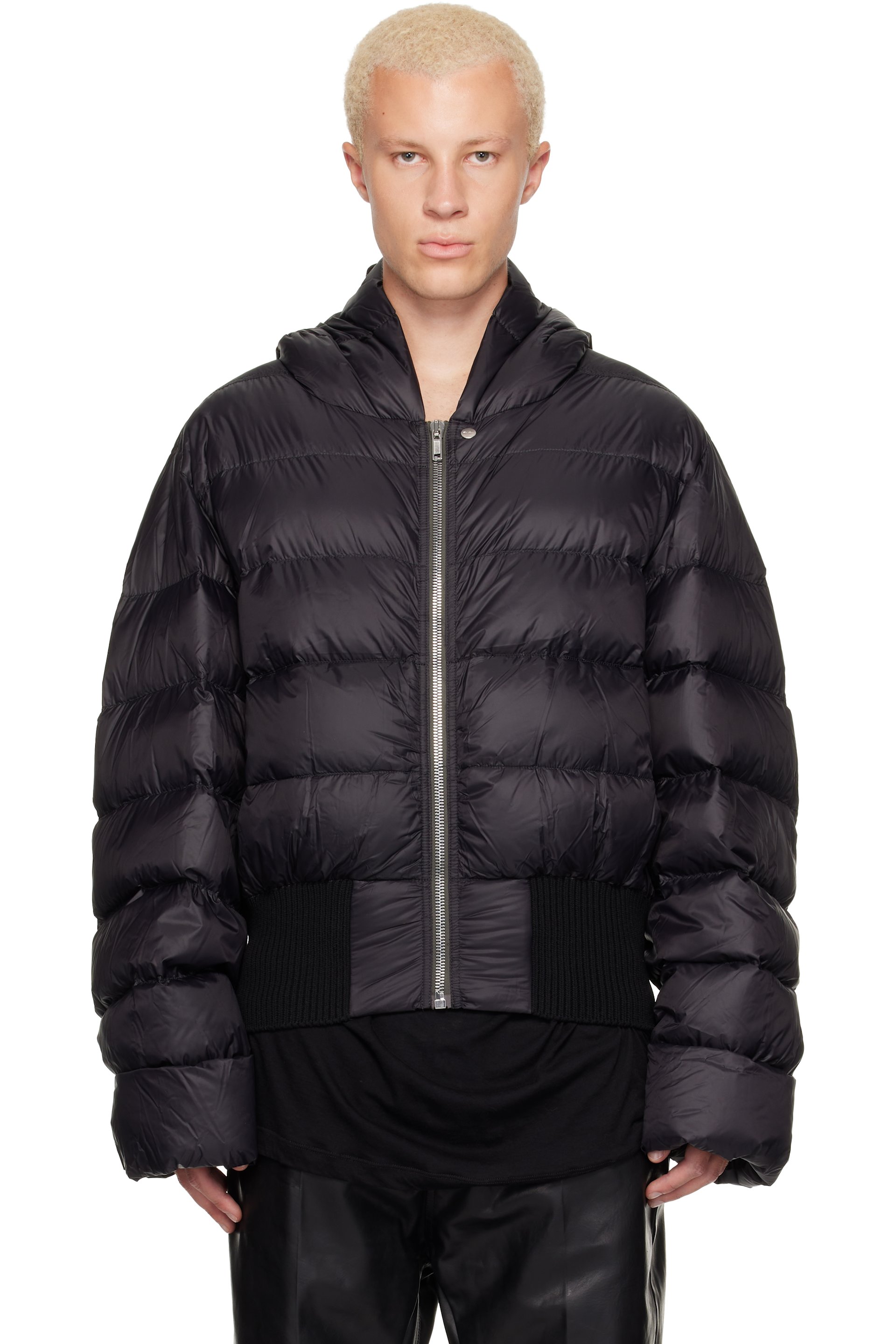 Rick Owens - Black Tower Hooded Jacket