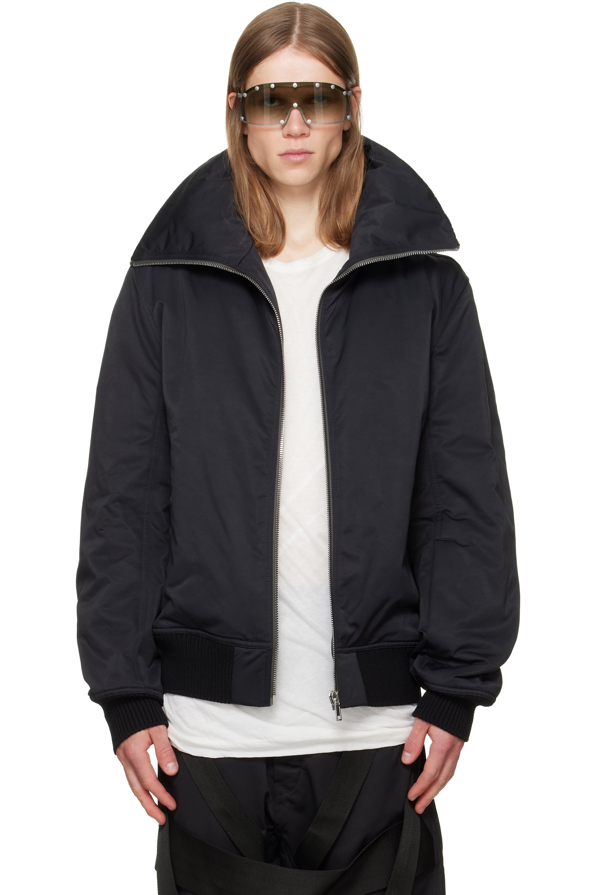 Rick Owens - Black Tower Dracuflight Jacket