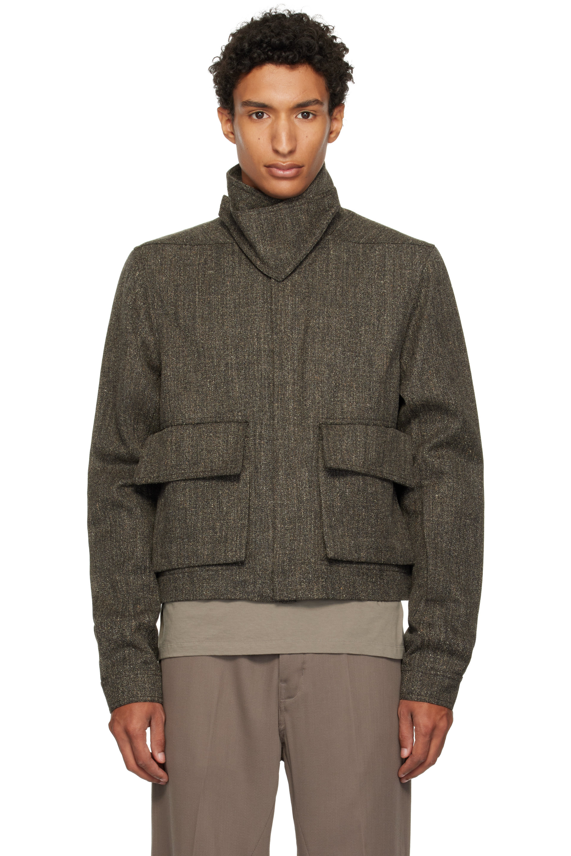 Rick Owens - 灰色 Tower Alice 夹克