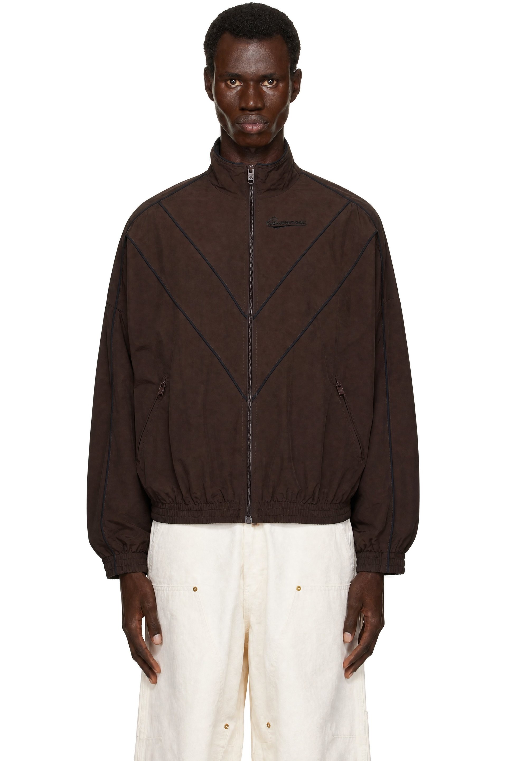 WILLY CHAVARRIA - Brown 'Bad Boy' Track Jacket